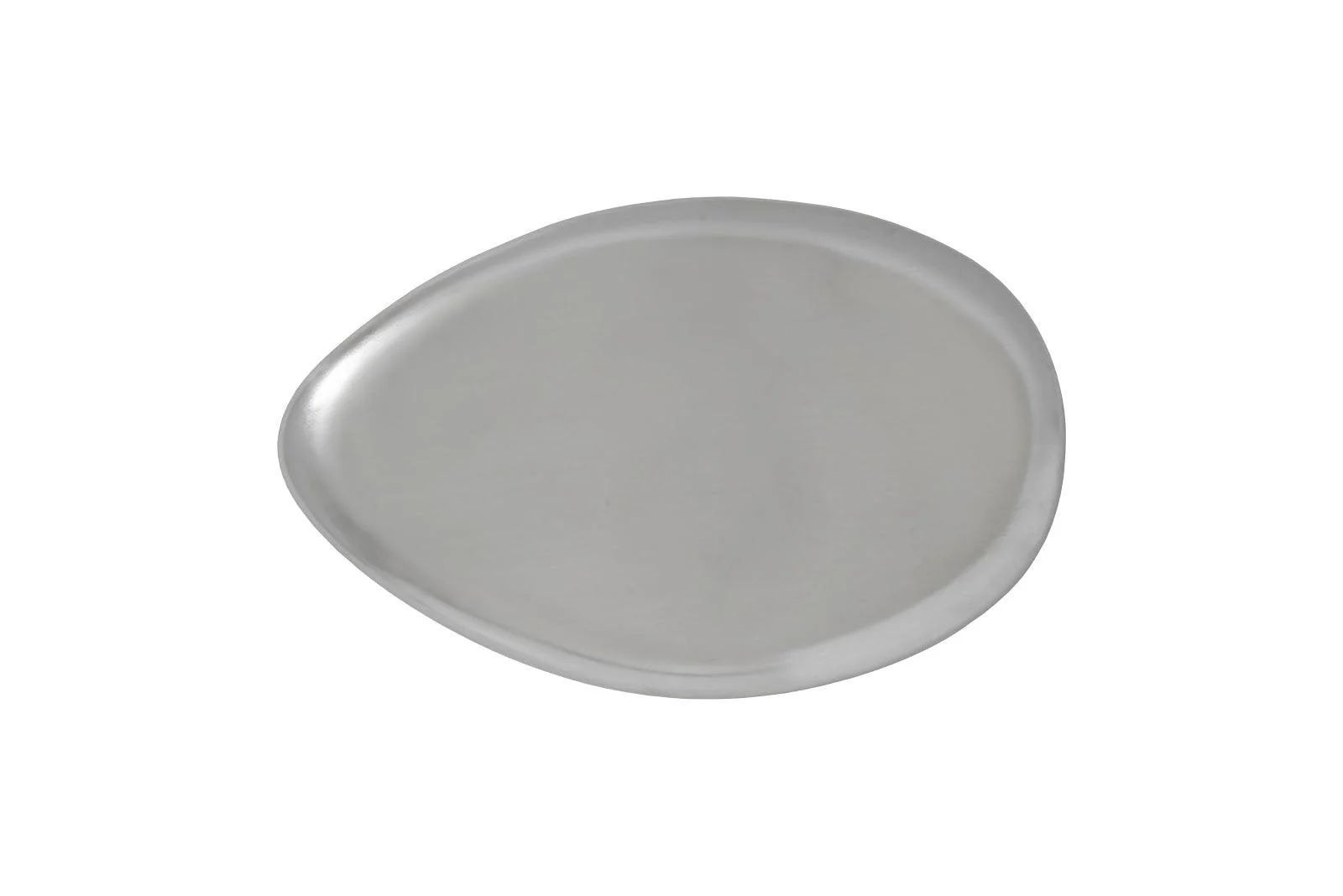 River Stone Coffee Table, Small, Silver Leaf - Frankwebs