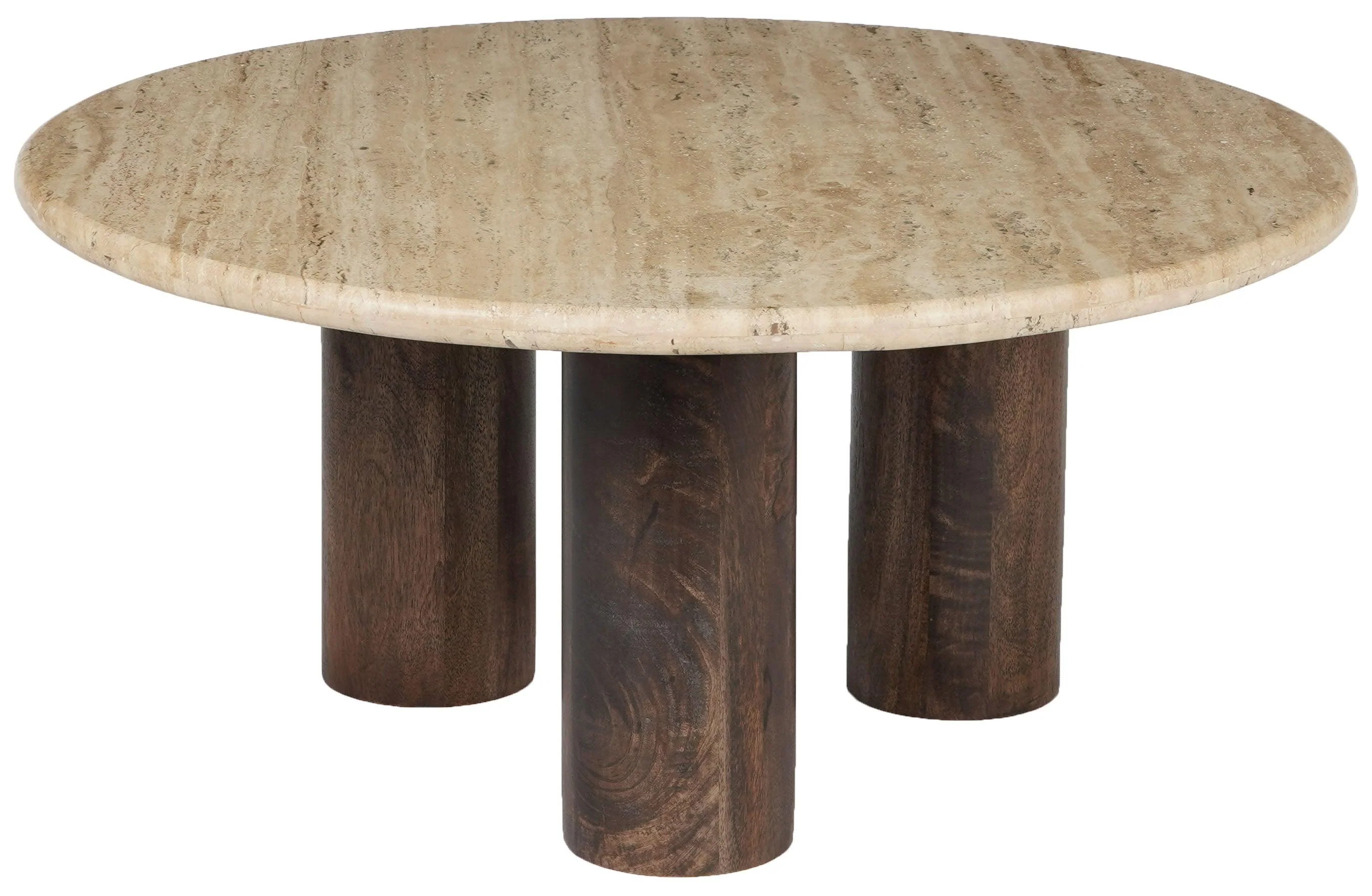 JENNAMIRA TRAVERTINE TOP COFFEE TABLE - Frankwebs