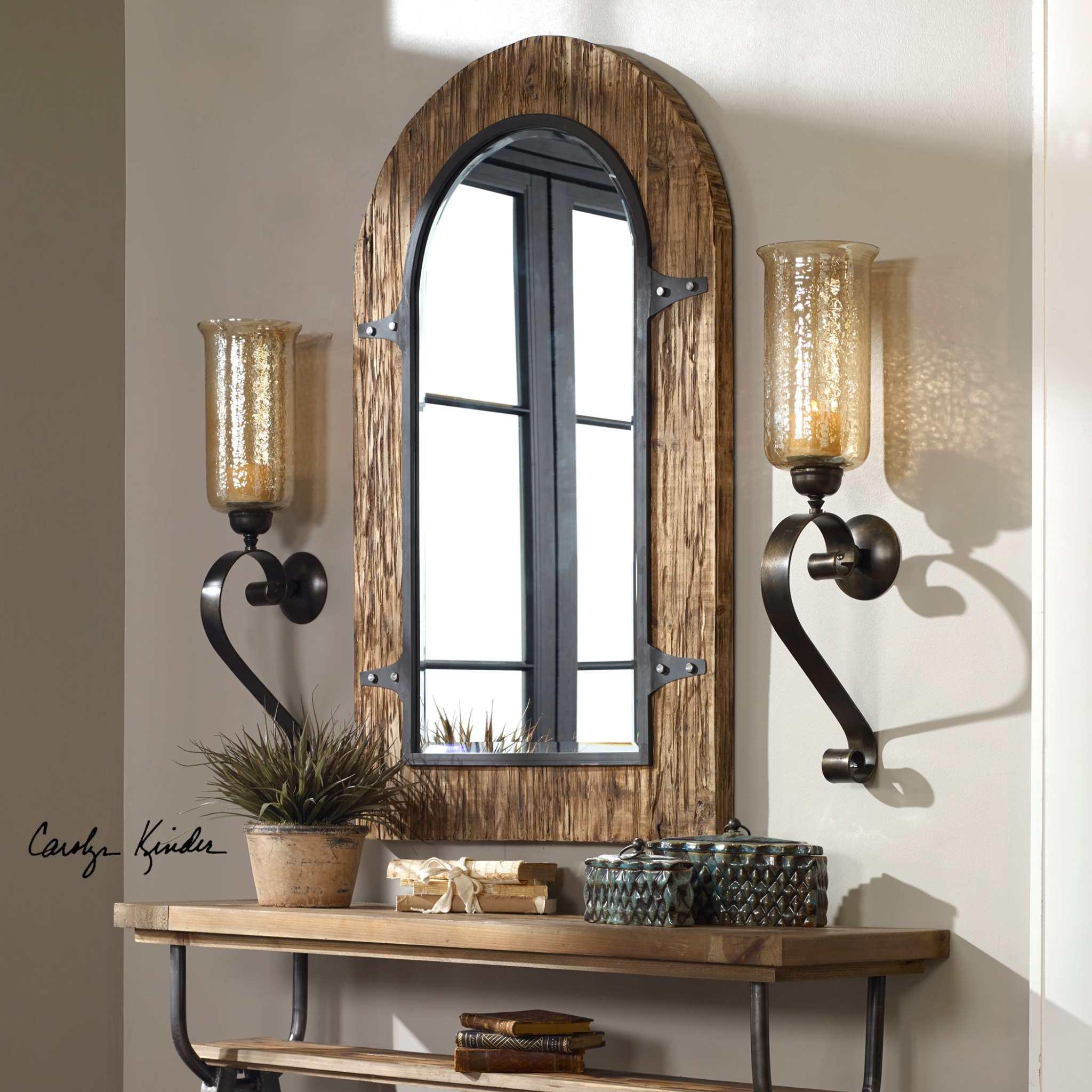 JOSELYN BRONZE CANDLE WALL SCONCE - Frankwebs