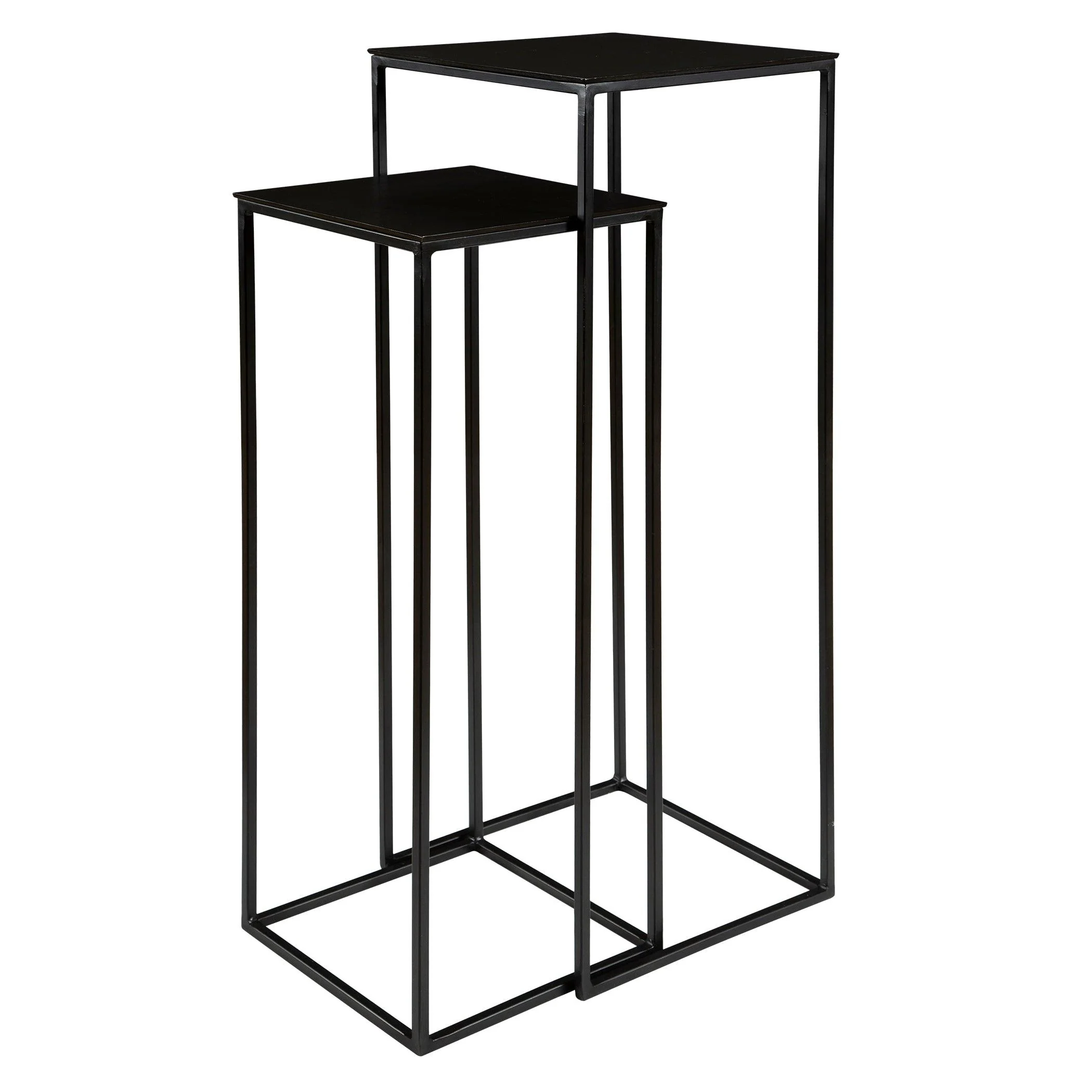 Coreene Nesting Pedestal Tables, S/2 - Frankwebs