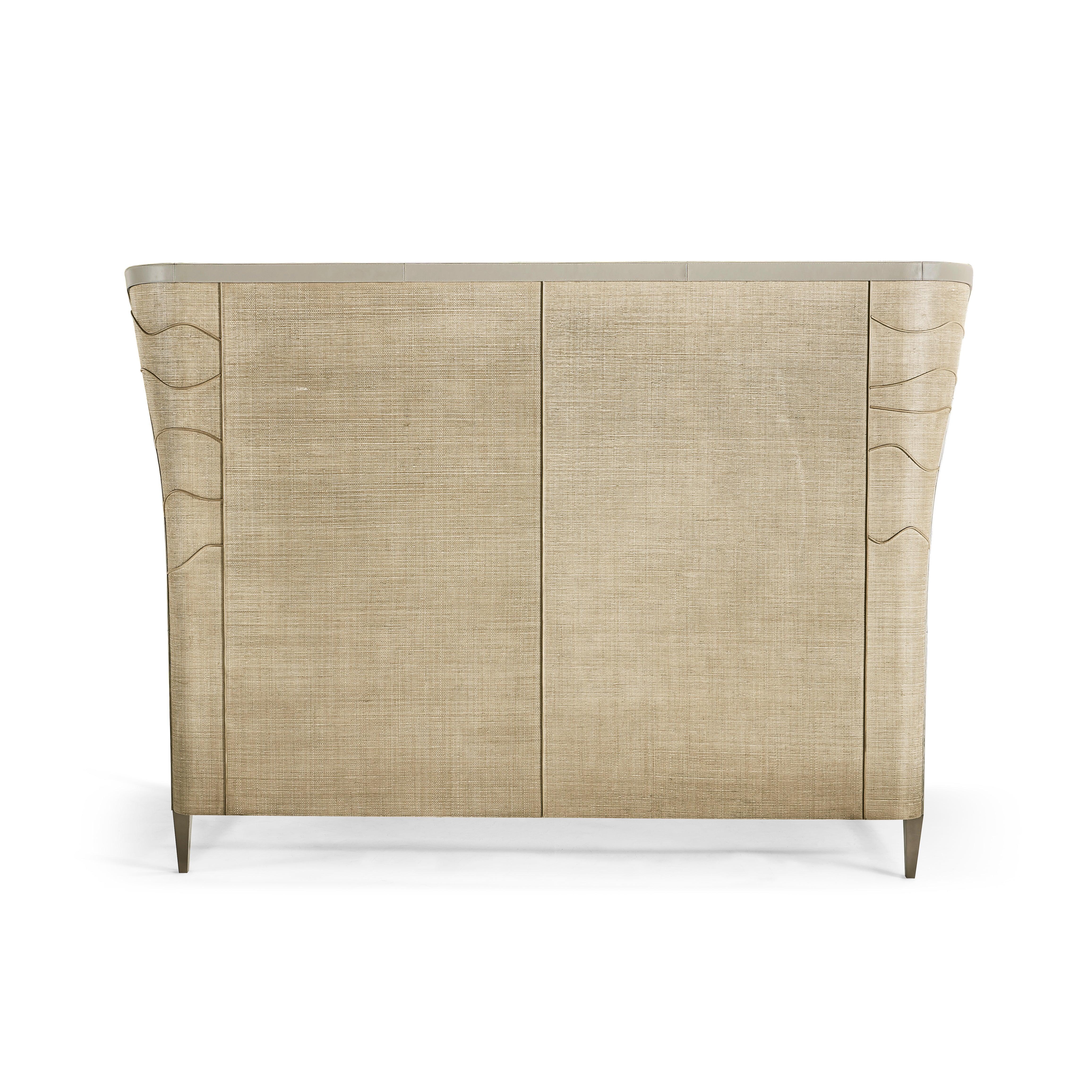 Water Seiche Woven Wing Wave King Bed - Frankwebs