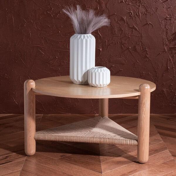 MACIANNA WOVEN SHELF COFFEE TABLE - Frankwebs