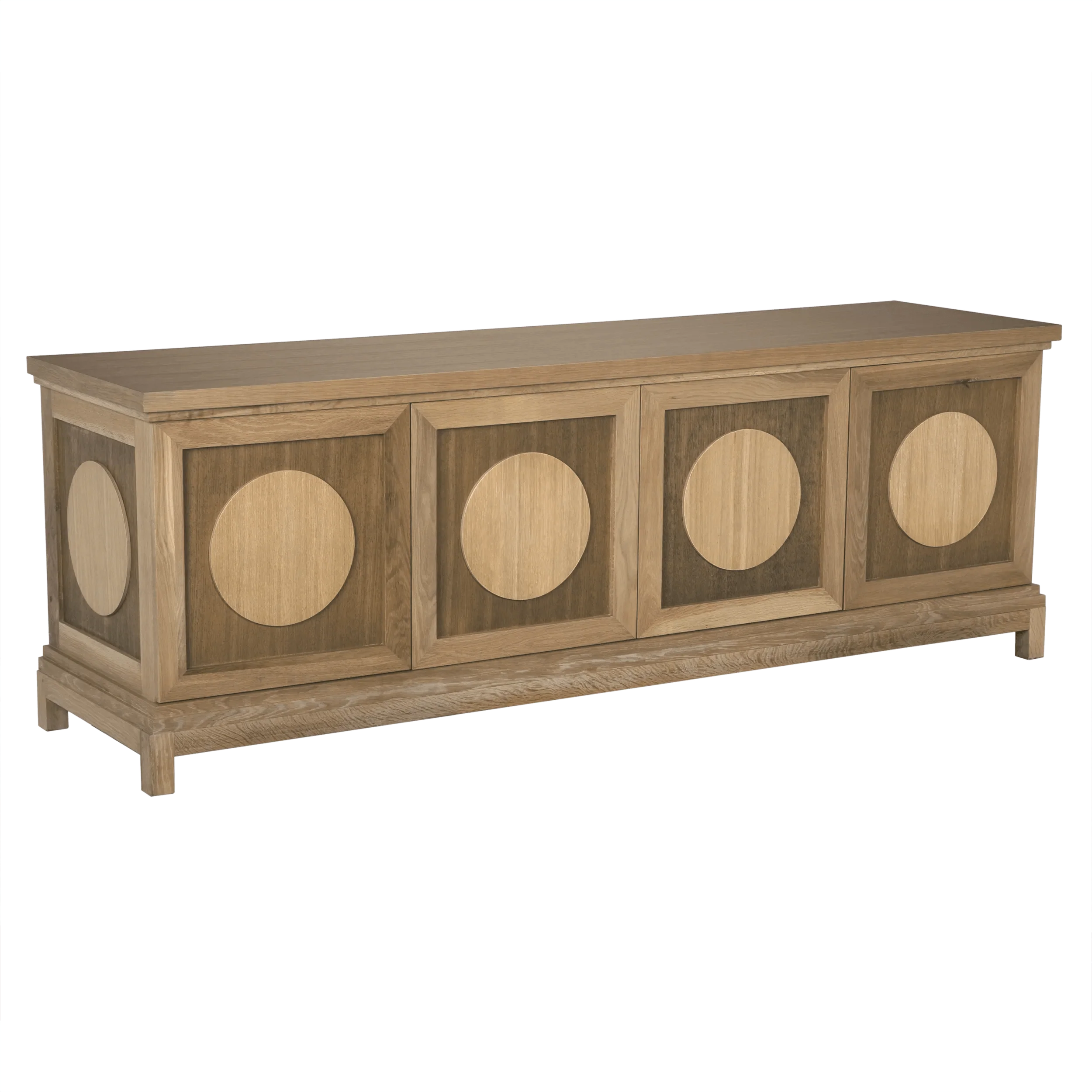 Wellington 4 Door Sideboard, White Oak - Frankwebs