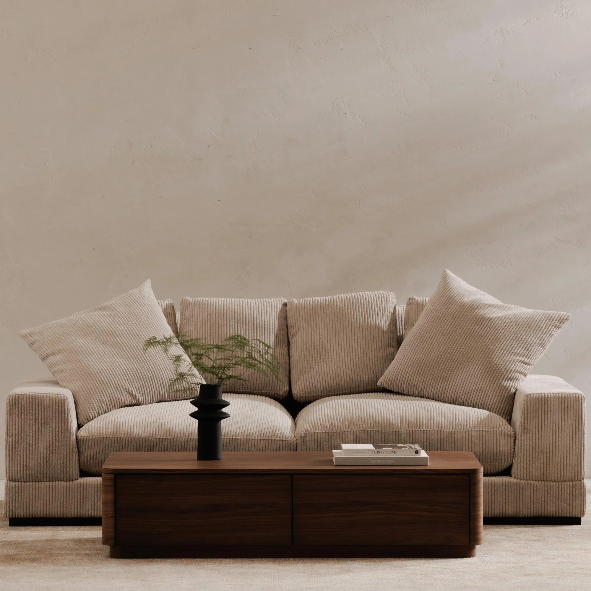 Round Off Coffee Table Walnut - Frankwebs