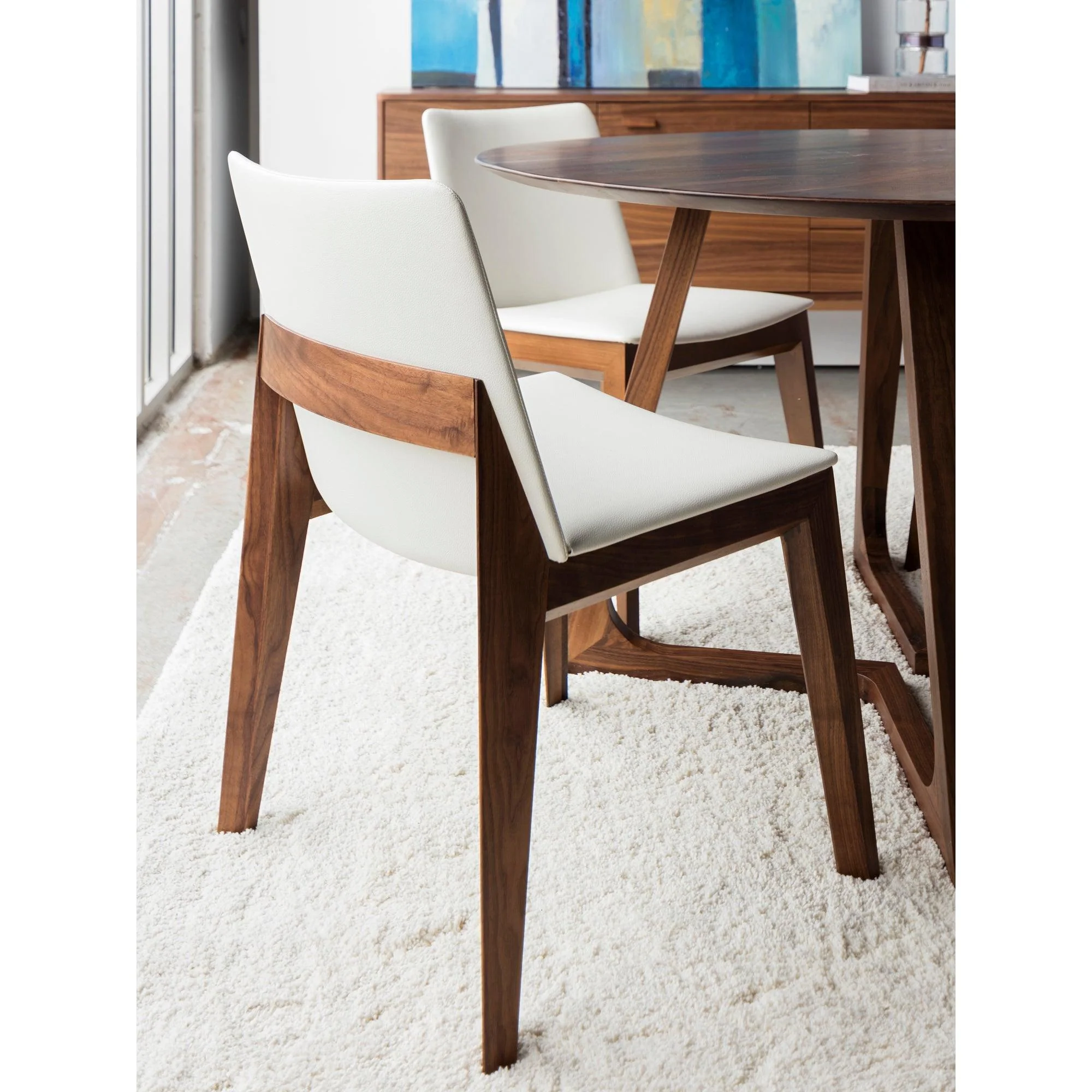 Deco Dining Chair White Pvc - Set Of Two - Frankwebs