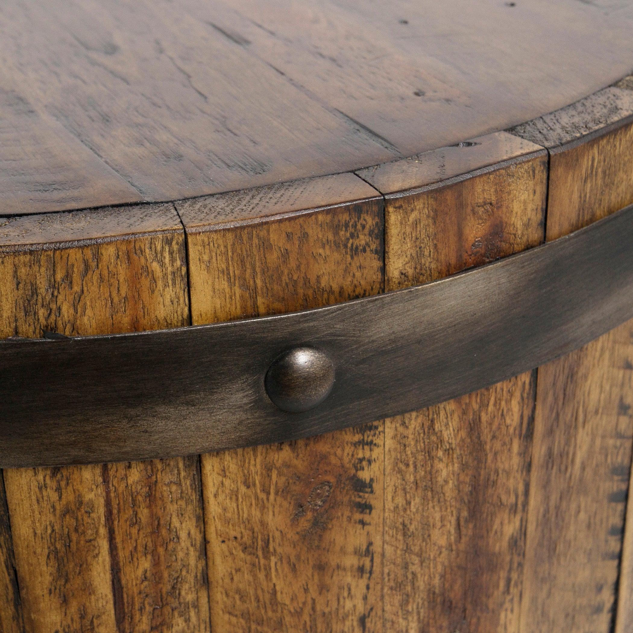 Ceylon Wine Barrel Side Table - Frankwebs