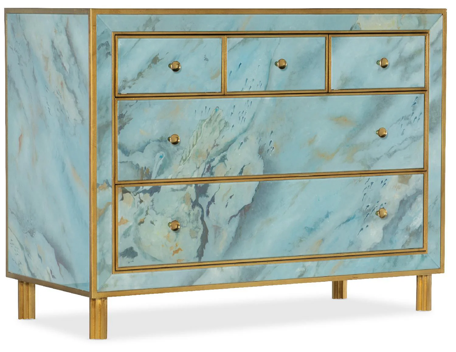 Melange Sorrell Five-Drawer Chest - Frankwebs