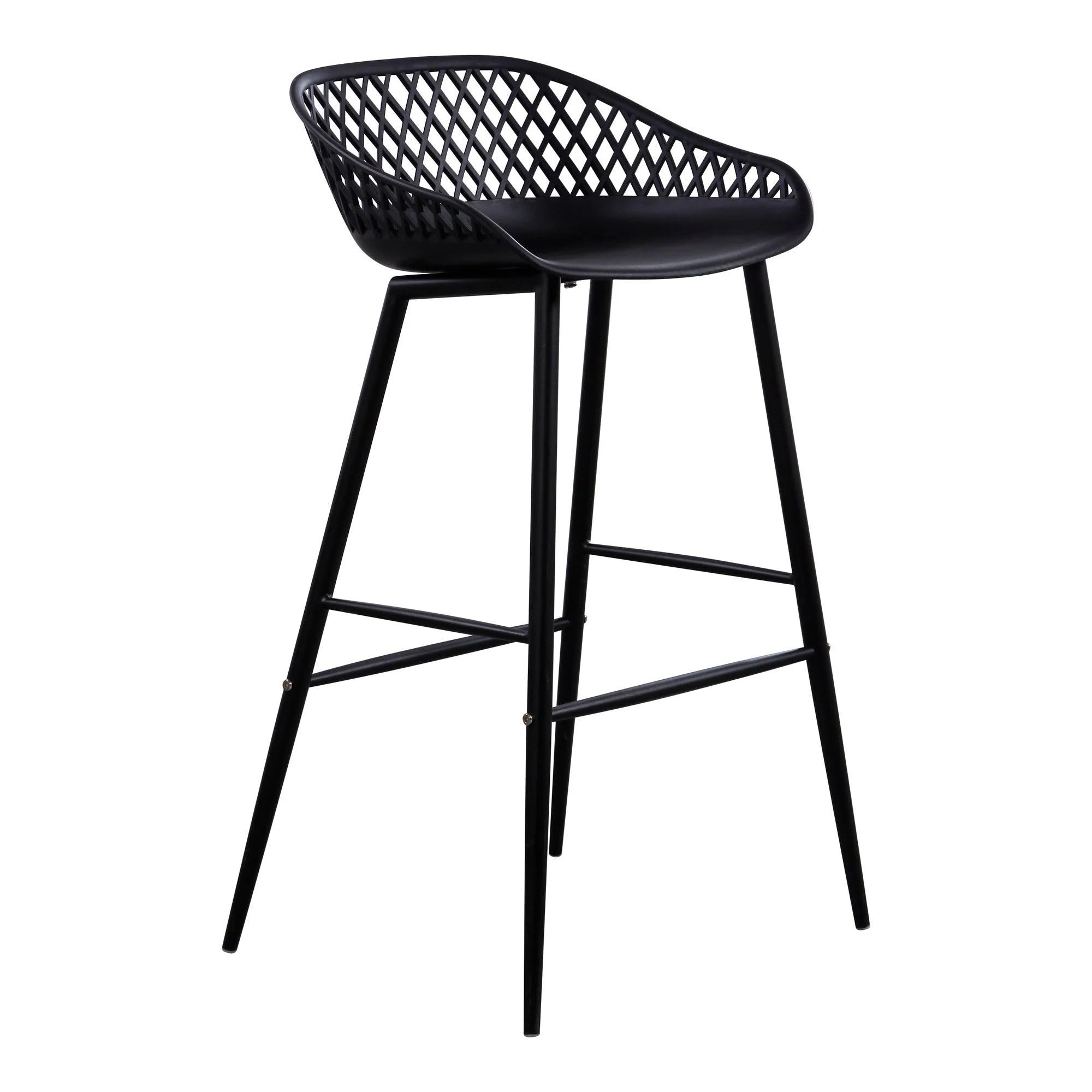 Piazza Outdoor Barstool Black - Set Of Two - Frankwebs