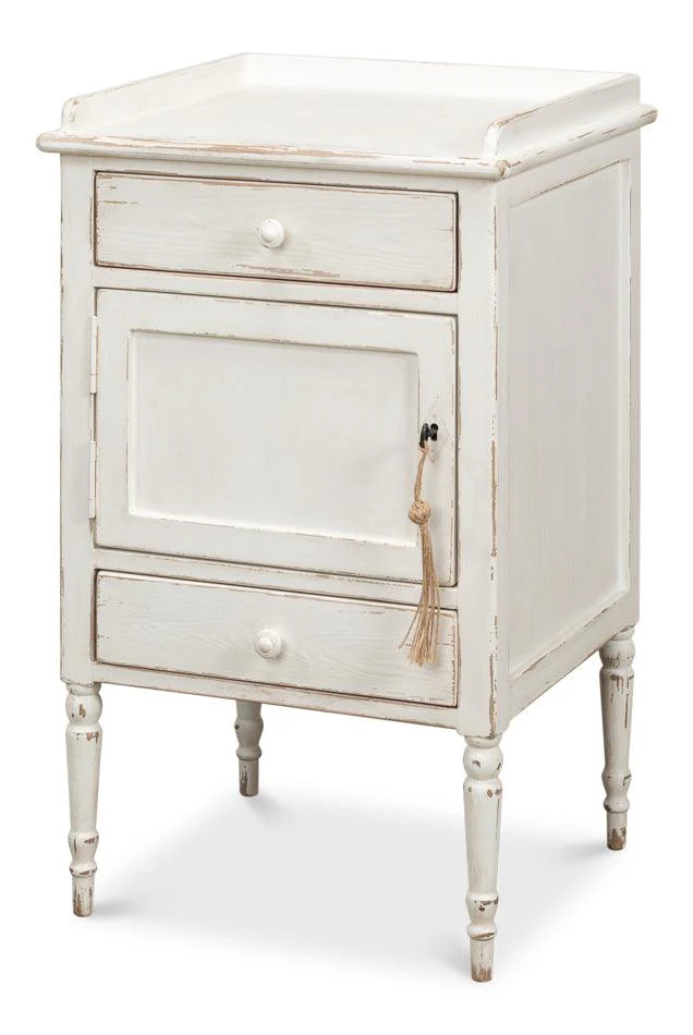 Rose Side Table - Left - White - Frankwebs