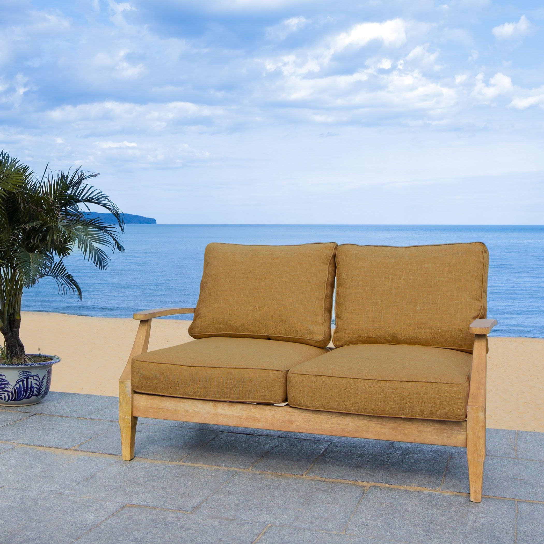 Martinique Wood Patio Loveseat - Frankwebs