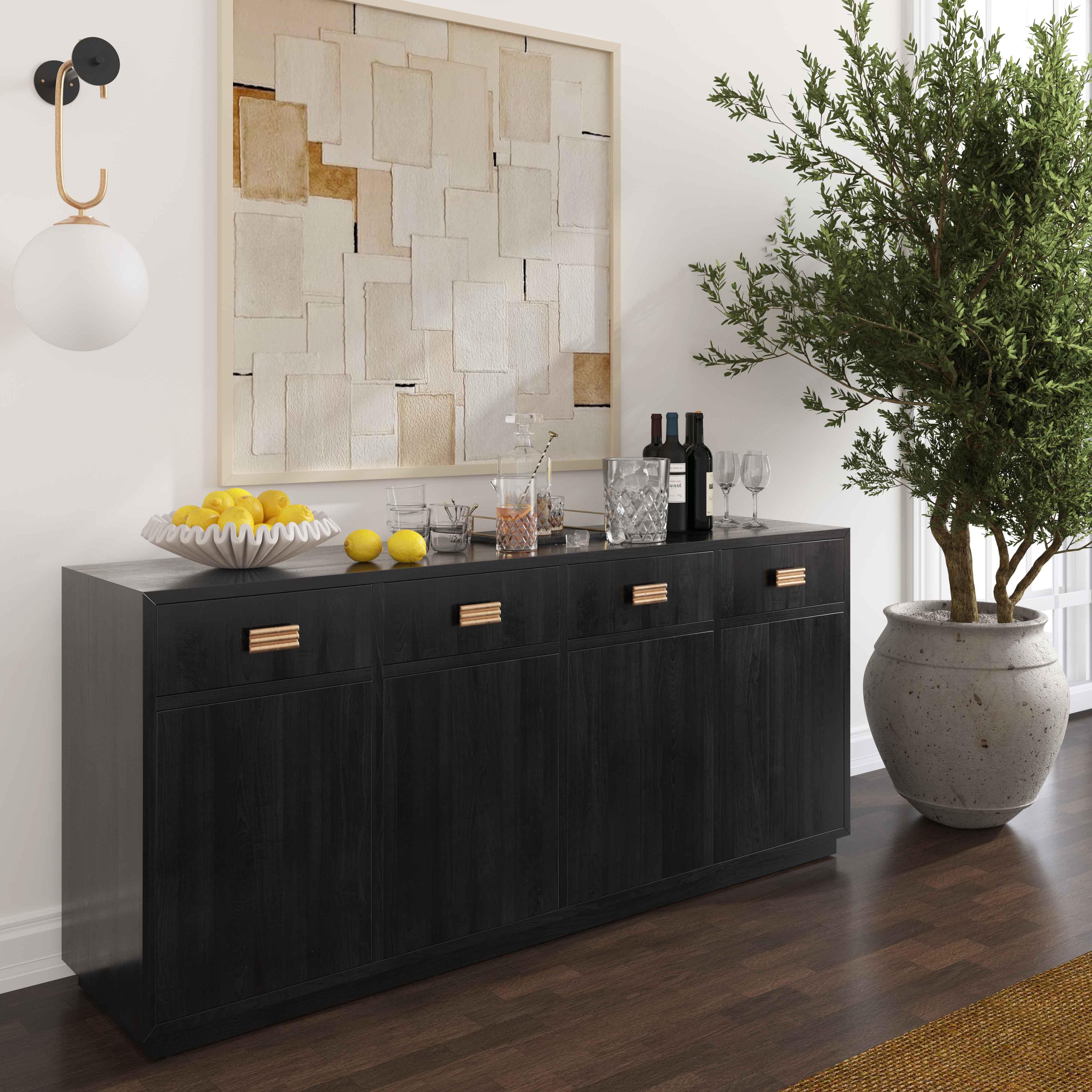Aria Black Oak Buffet - Frankwebs