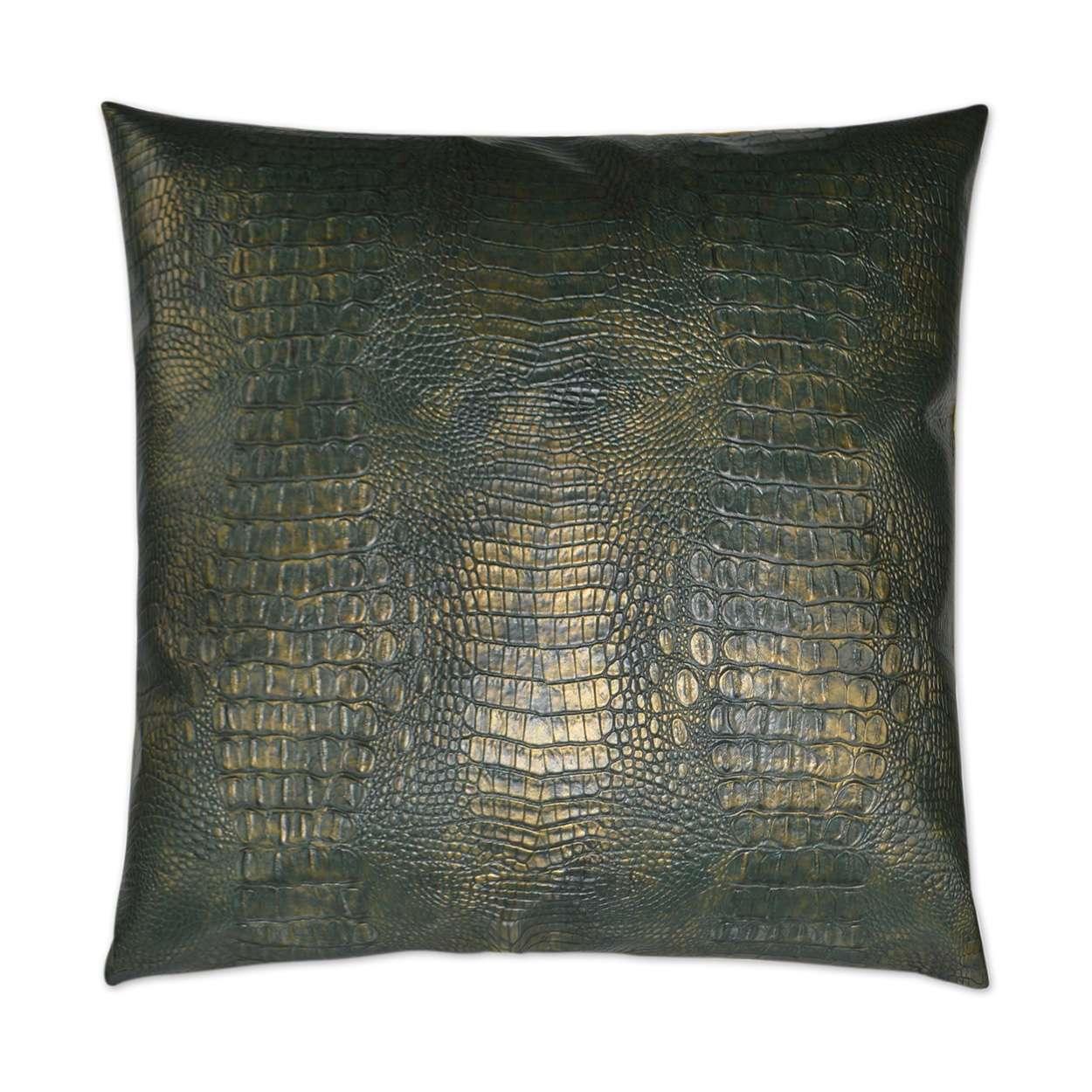 Gilded Gator Pillow - Frankwebs