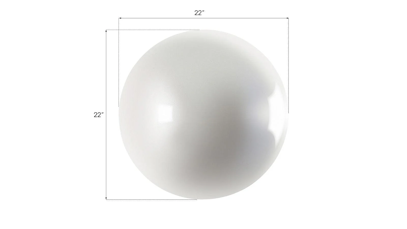 Ball on the Wall, Large, Pearl White - Frankwebs