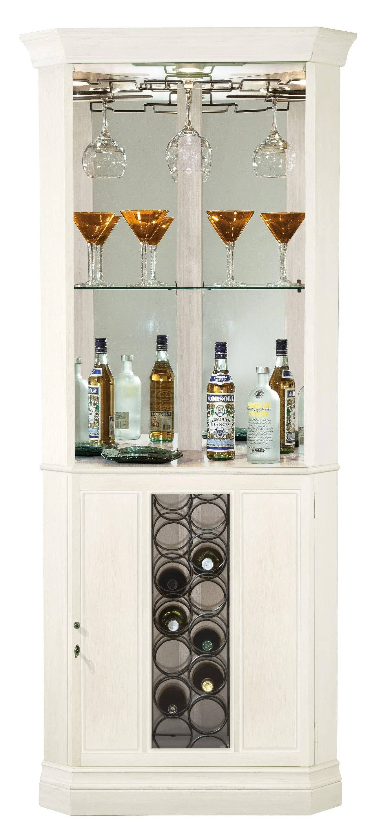 Piedmont V Corner Wine Cabinet - Frankwebs