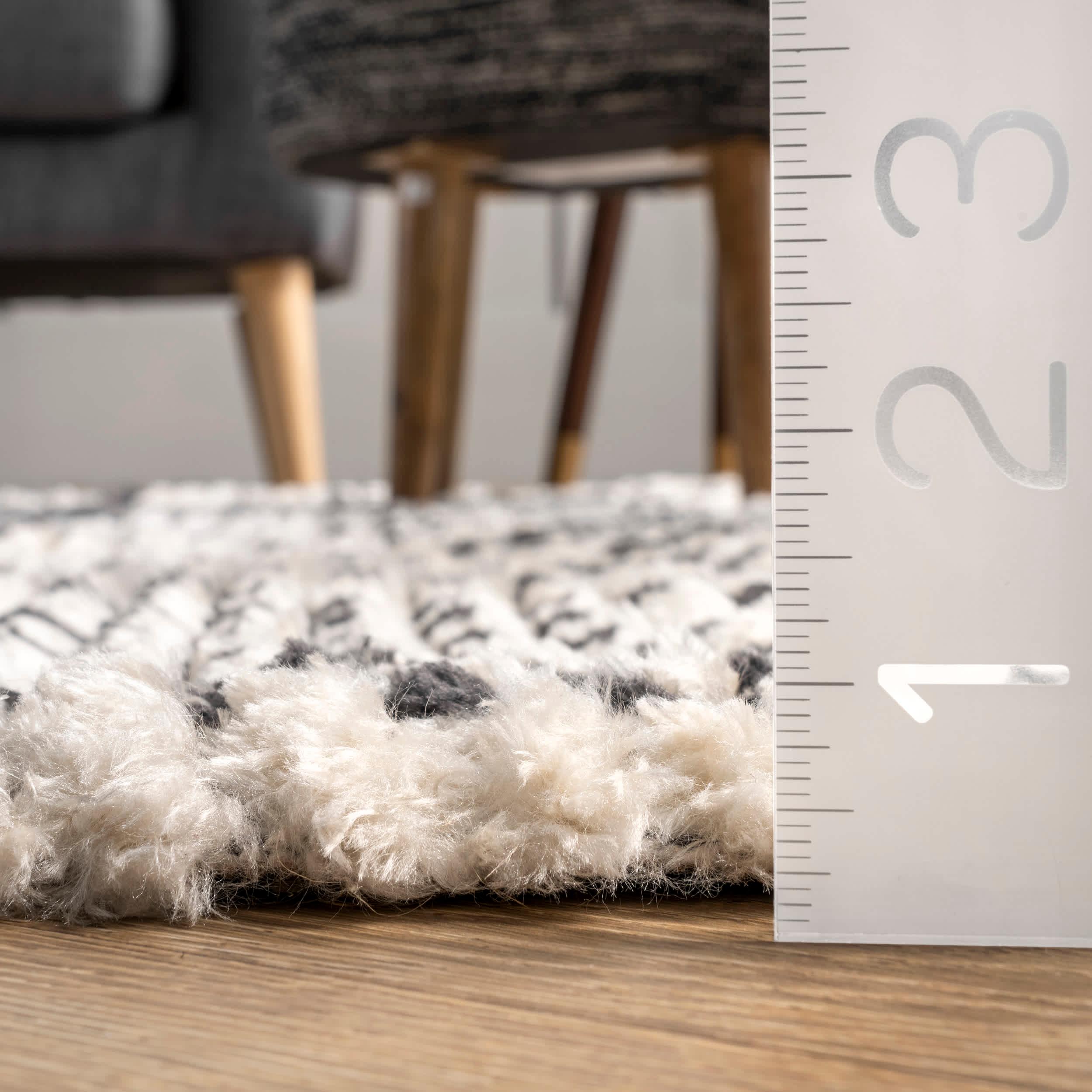 Tessa Tribal Soft Shag Fringe Area Rug - Frankwebs