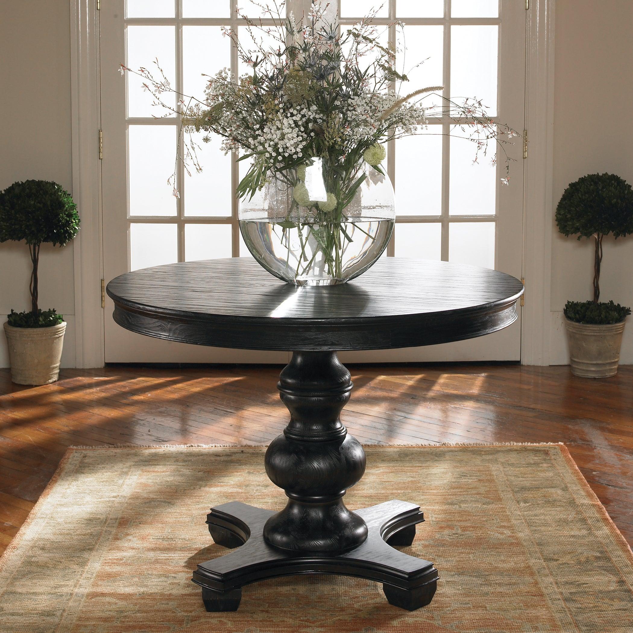 Brynmore Wood Grain Round Table - Frankwebs