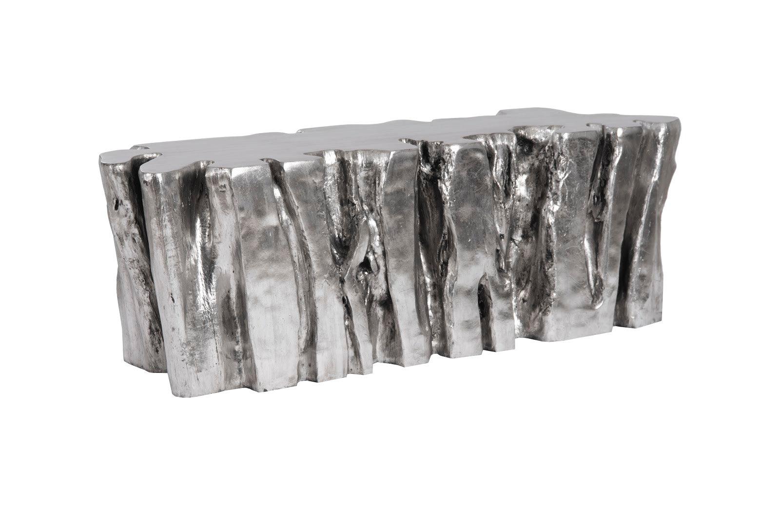 Freeform Root Bench, Silver Leaf - Frankwebs