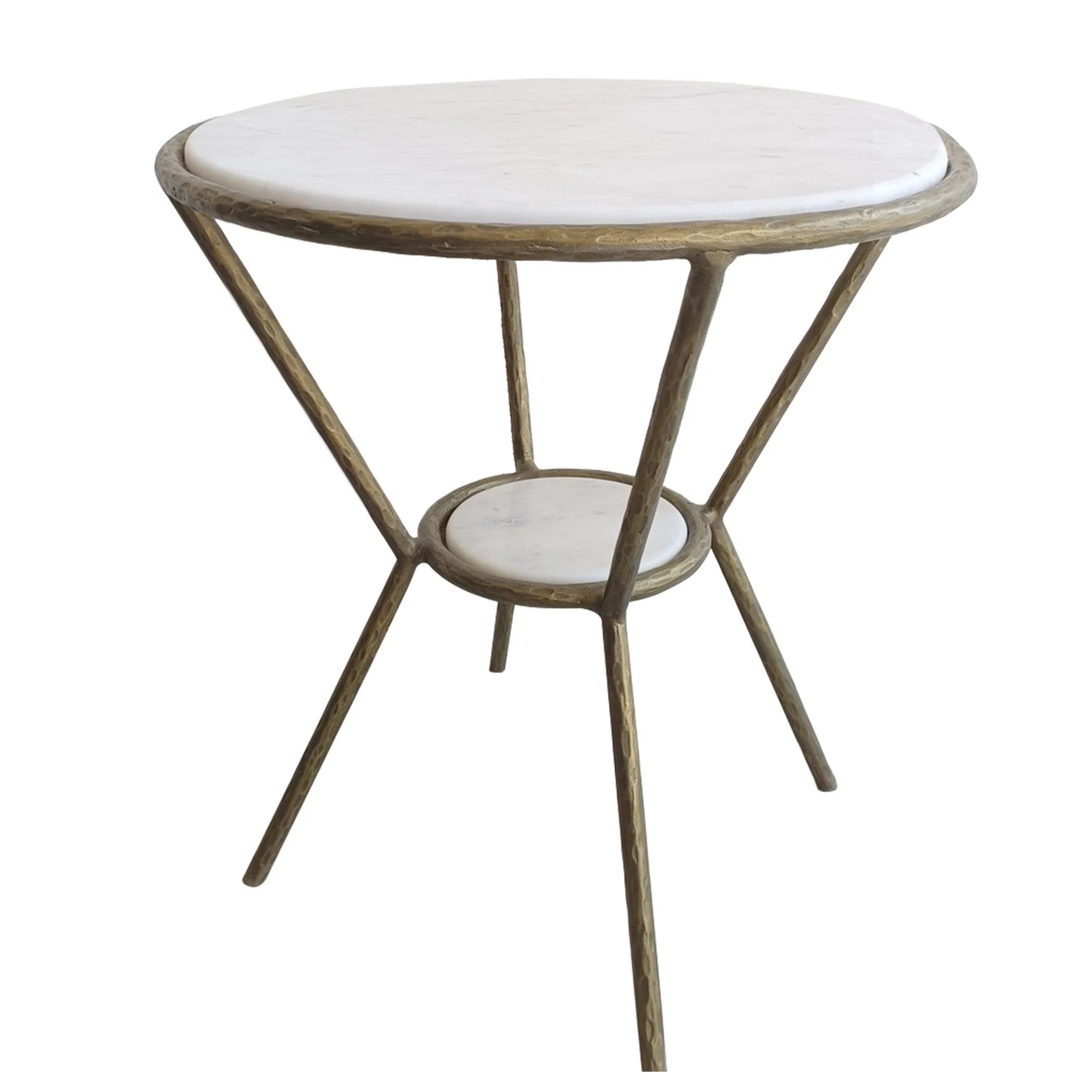Refuge Round White Side Table - Frankwebs