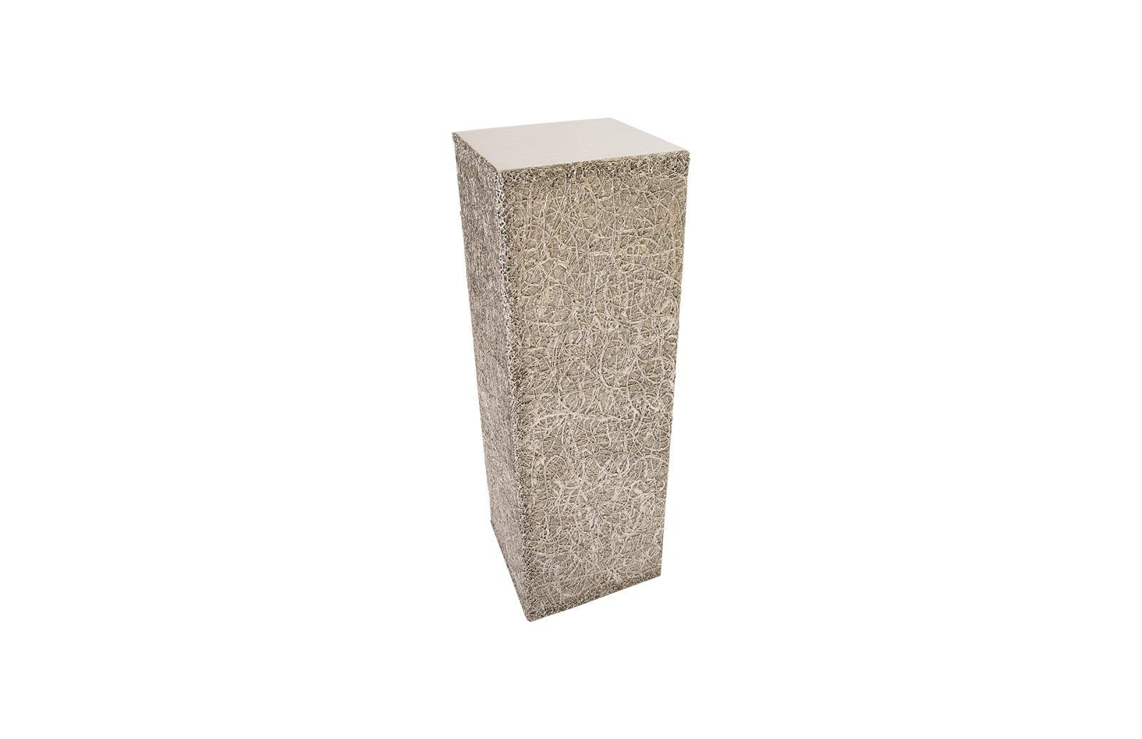 String Theory Pedestal, Silver Leaf, LG - Frankwebs