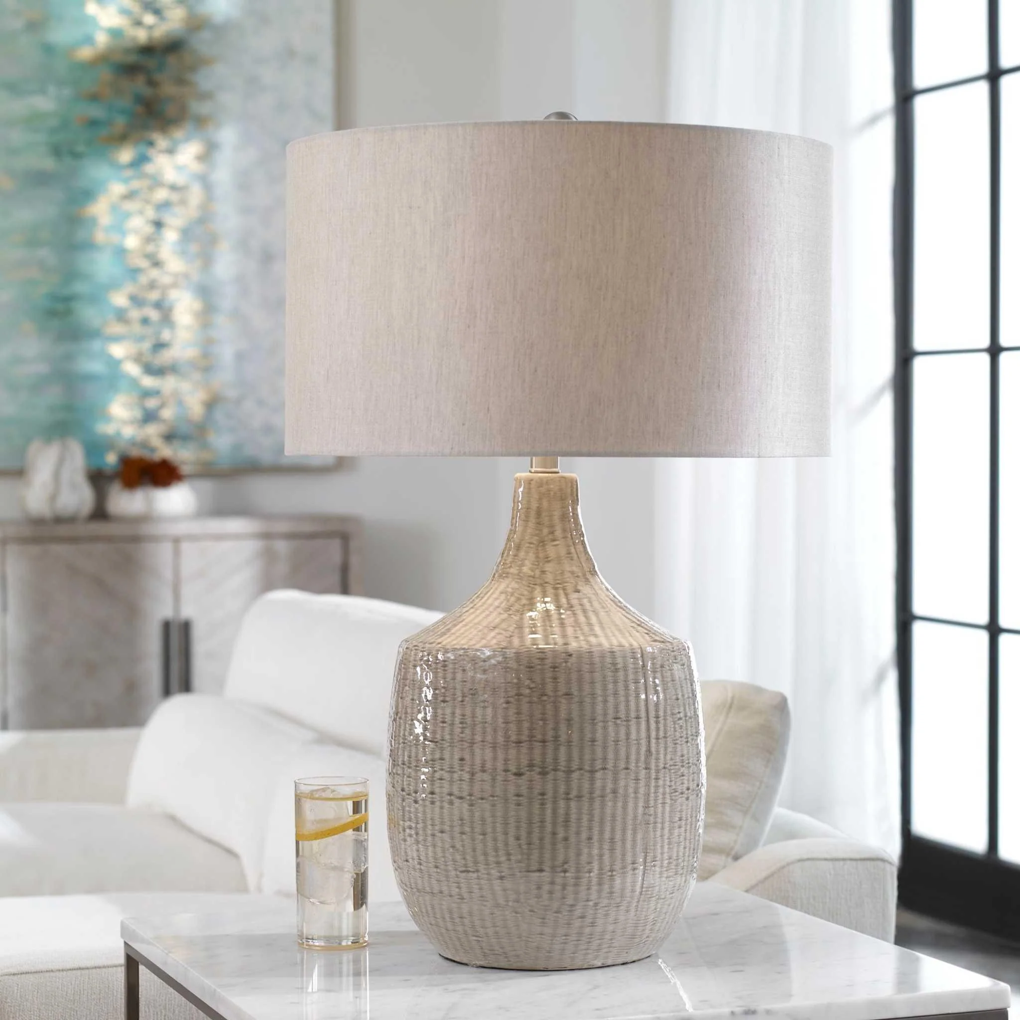 FELIPE GRAY TABLE LAMP - Frankwebs