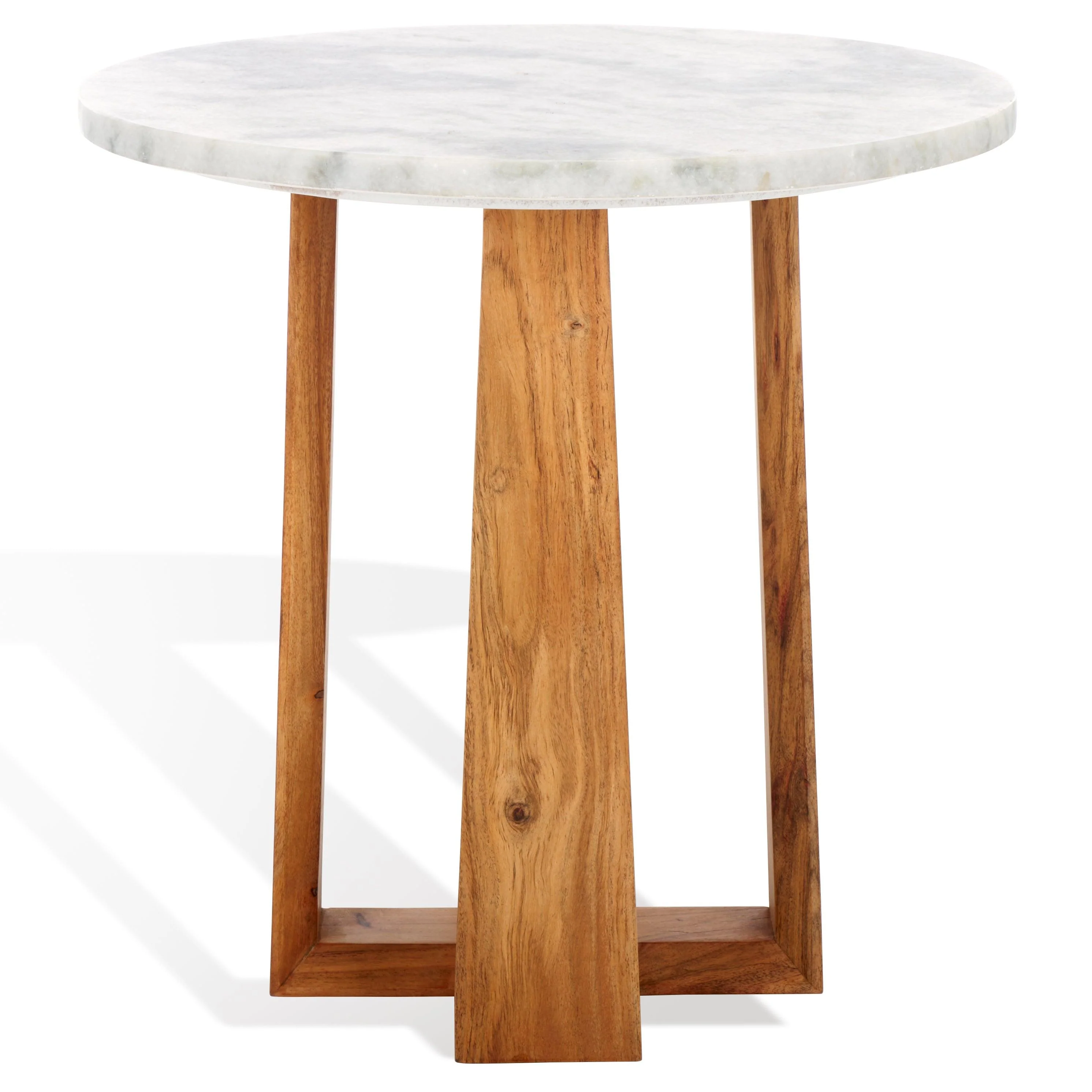 TRENTON ROUND MARBLE TOP ACCENT TABLE - Frankwebs