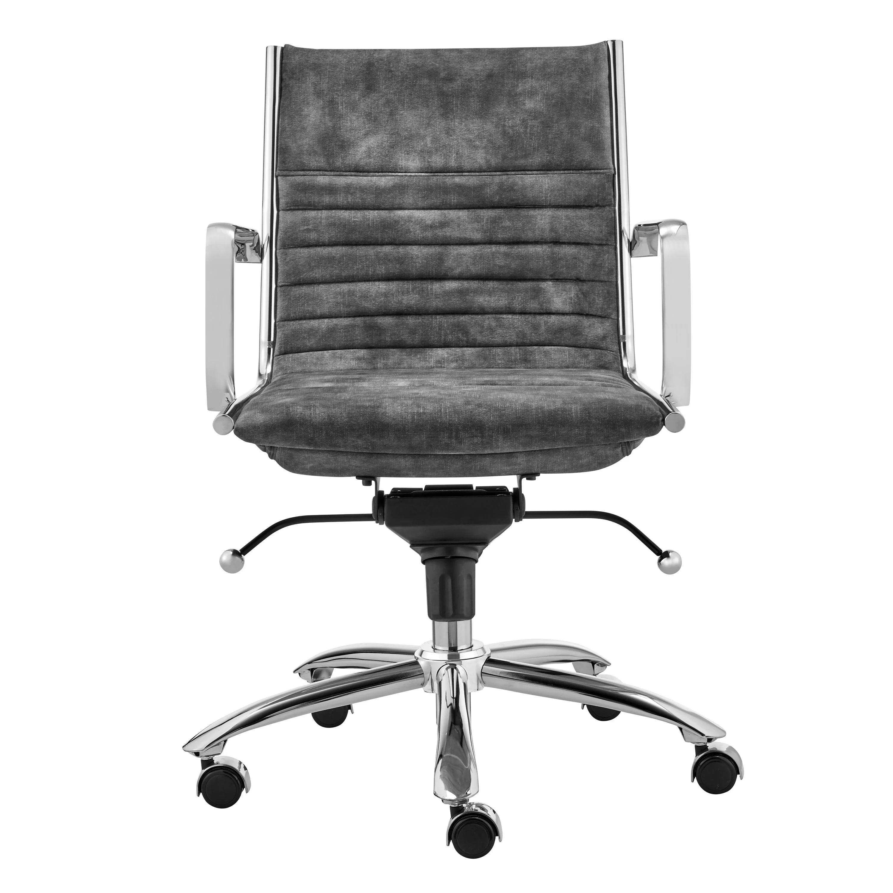 Dirk Low Back Office Chair  Velvet - Frankwebs