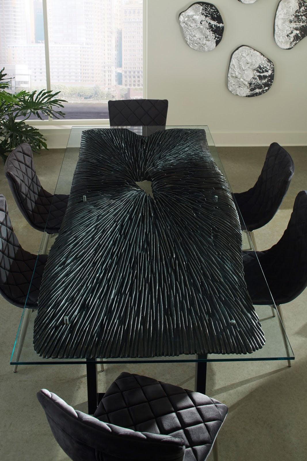 Cayman Dining Chair, Black, Stainless Steel Legs - Frankwebs