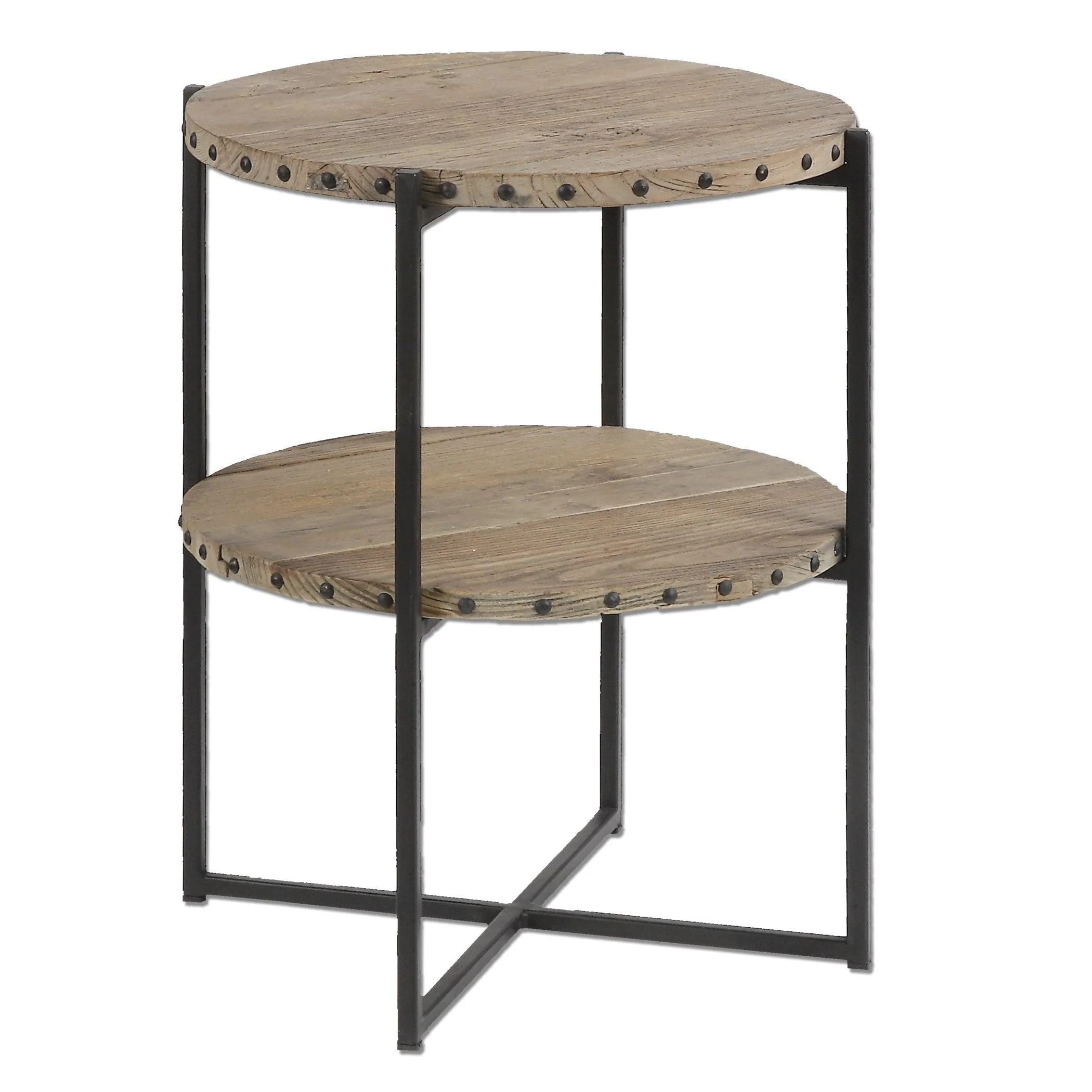 KAMAU ROUND ACCENT TABLE - Frankwebs