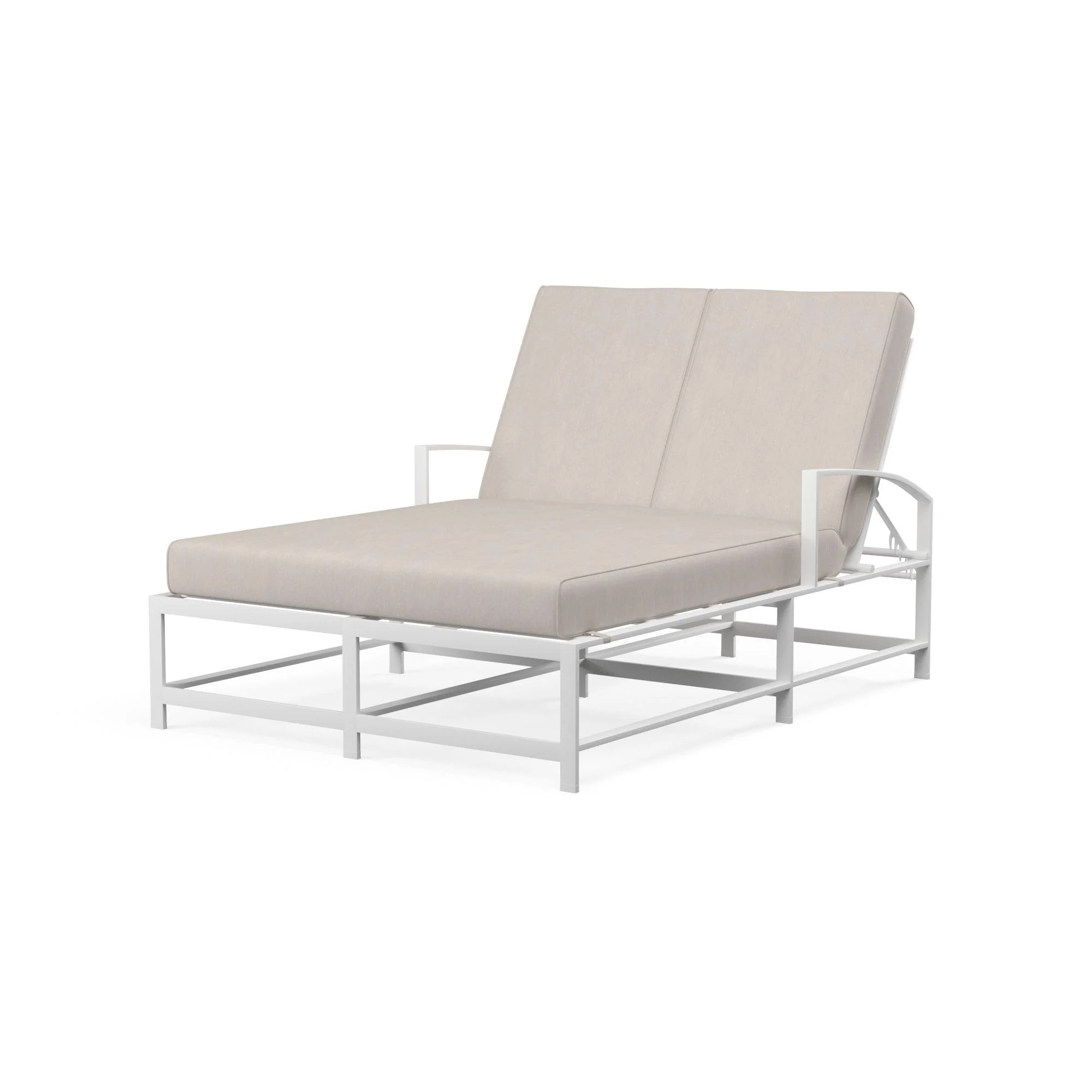 Bristol Double Chaise in Canvas Flax w/ Self Welt - Frankwebs