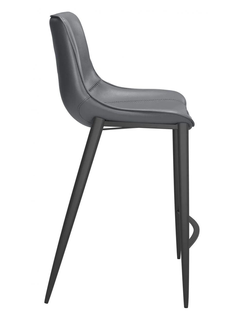 Magnus Counter Chair (Set of 2) Dark Gray & Black - Frankwebs
