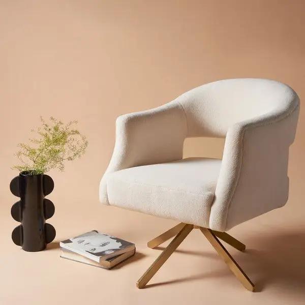 QUARTZ SWIVEL ACCENT CHAIR - Frankwebs