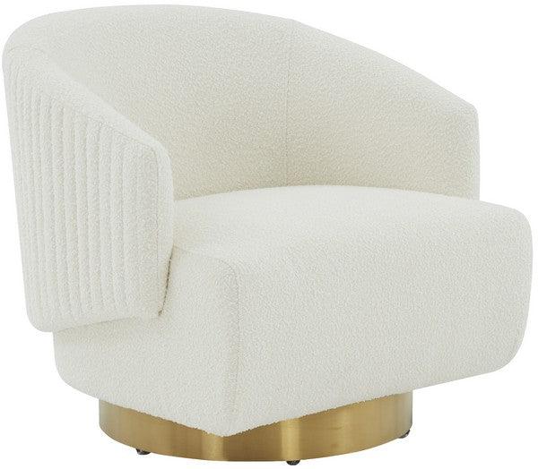 POLLYANNE BOUCLE SWIVEL ACCENT CHAIR - Frankwebs