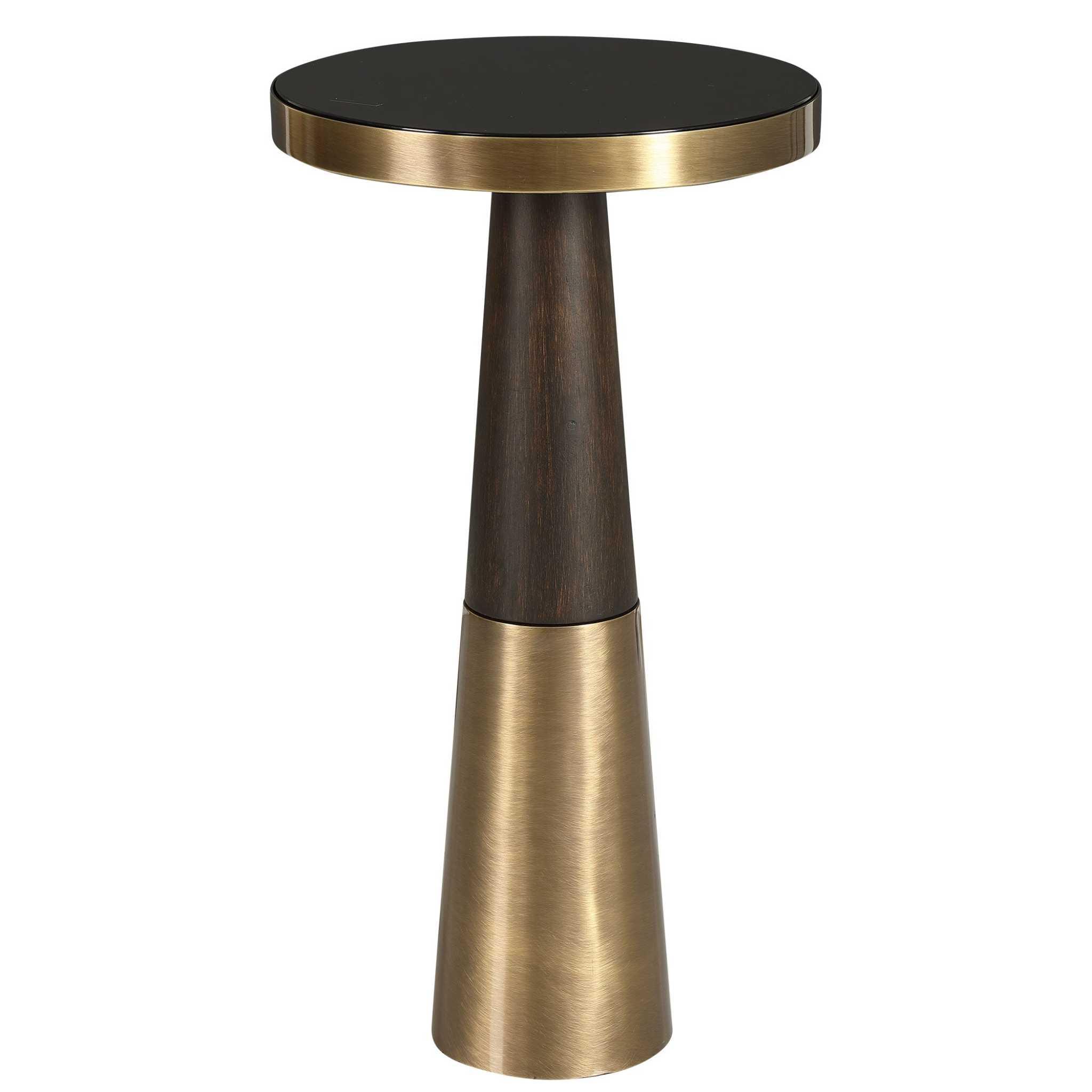 FORTIER BLACK ACCENT TABLE - Frankwebs