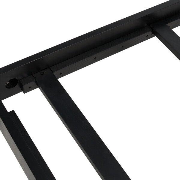 CASSITY LEATHER HEADBOARD BED - Frankwebs