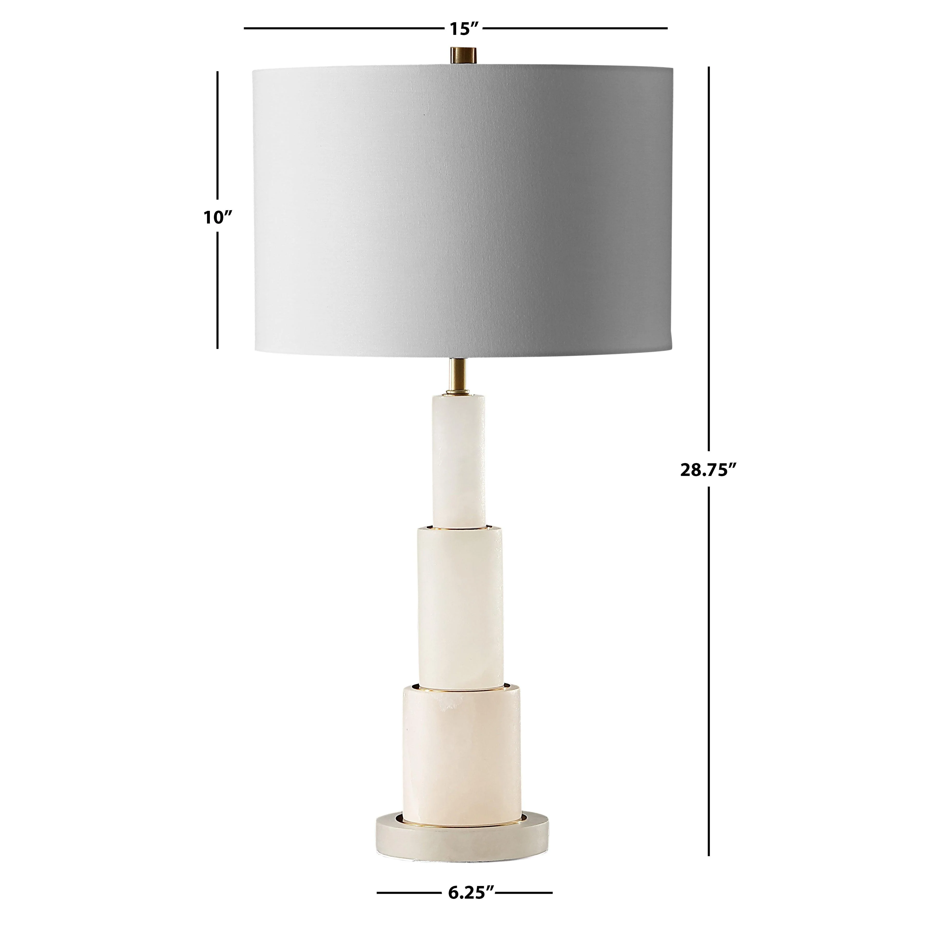 GARDINER ALABASTER TIERED TABLE LAMP - Frankwebs