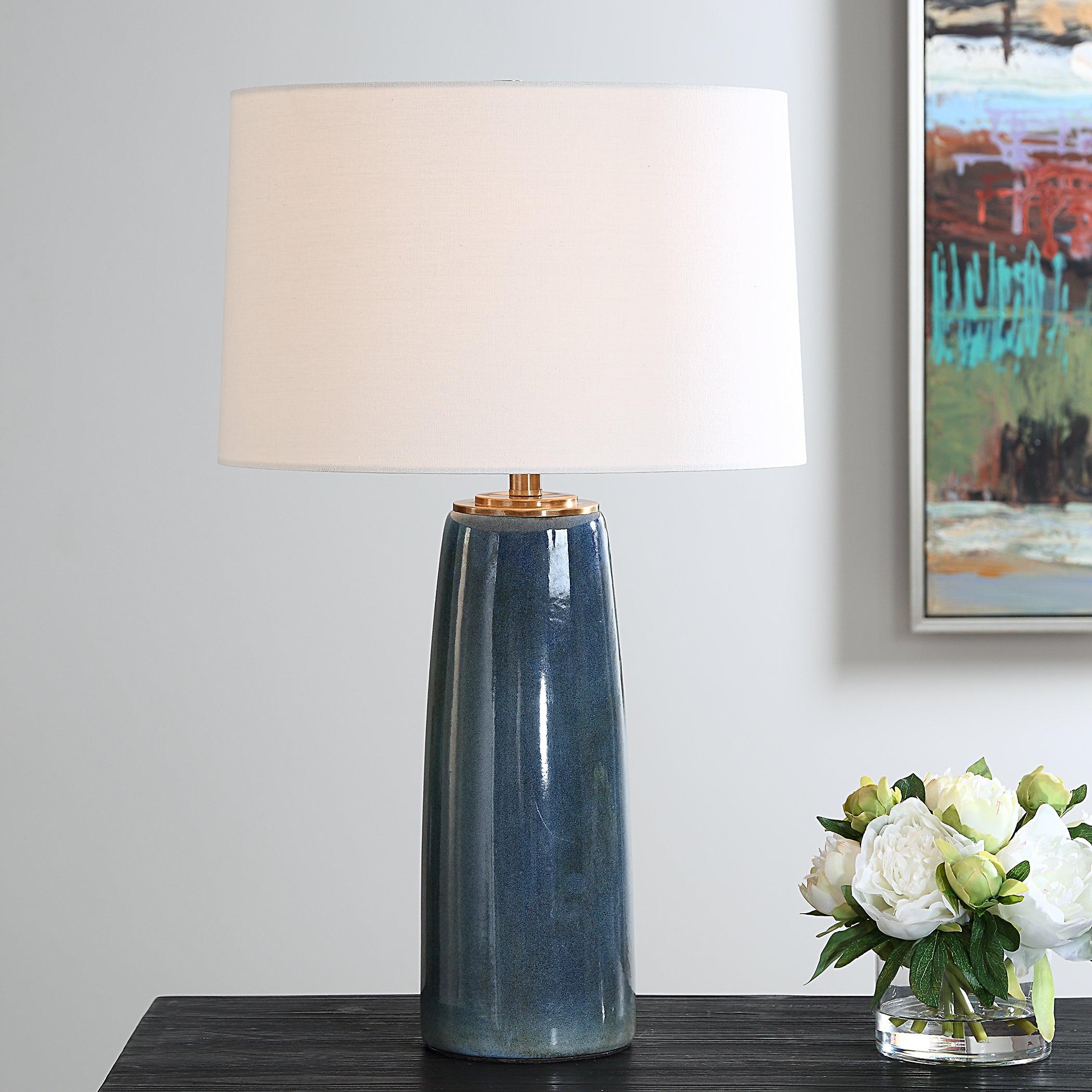 Submerged Deep Blue Table Lamp - Frankwebs