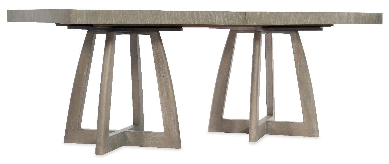 Affinity 78in Rectangle Pedestal Dining Table with2-18in Leaves - Frankwebs