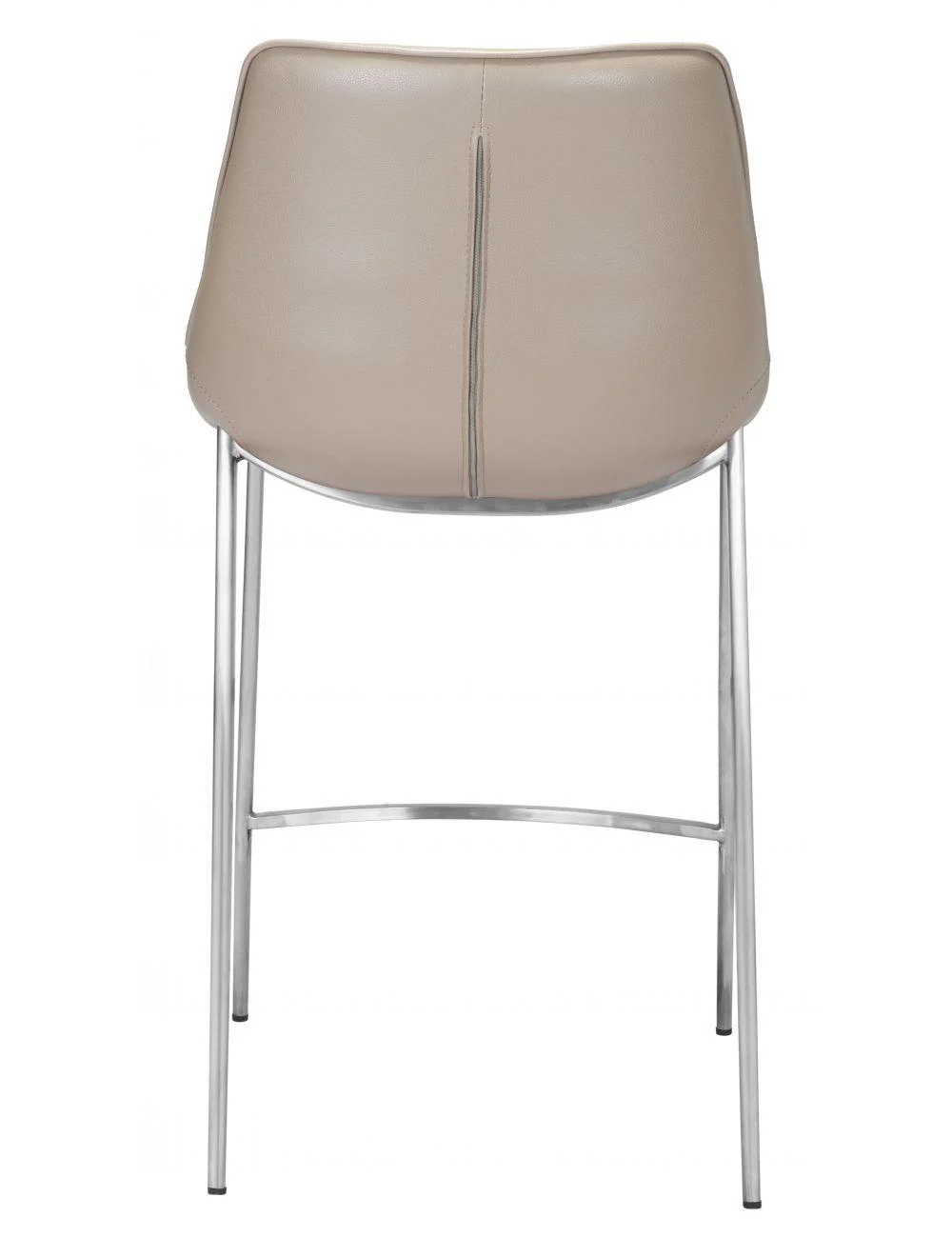 Magnus Counter Chair (Set of 2) Gray & Silver - Frankwebs