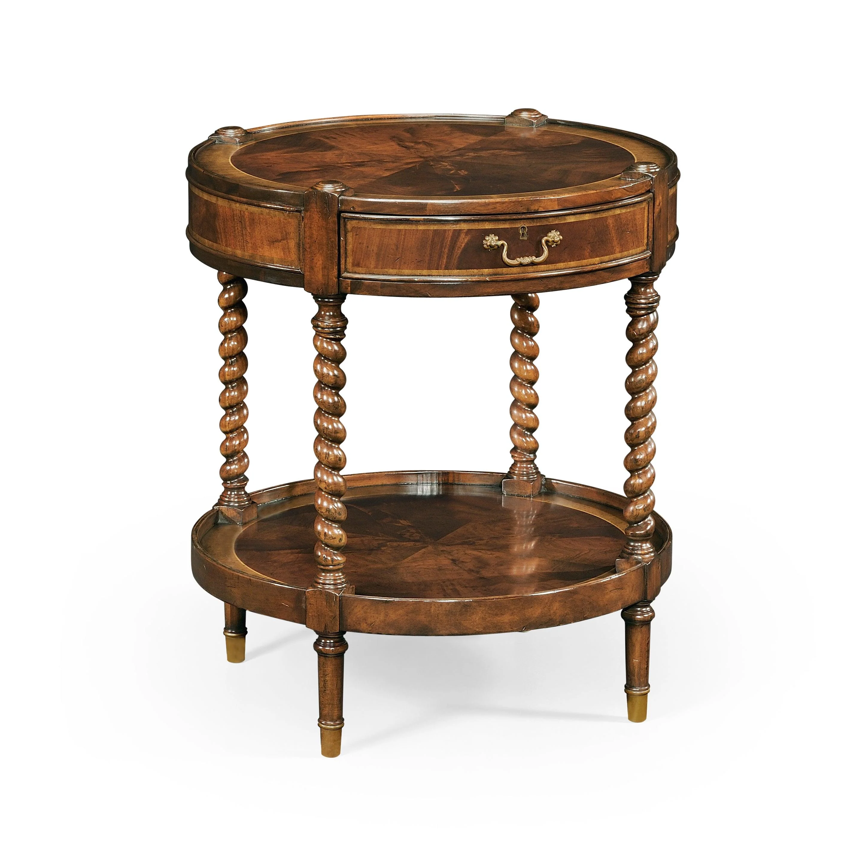 Regency Style Mahogany Round Side Table - Frankwebs