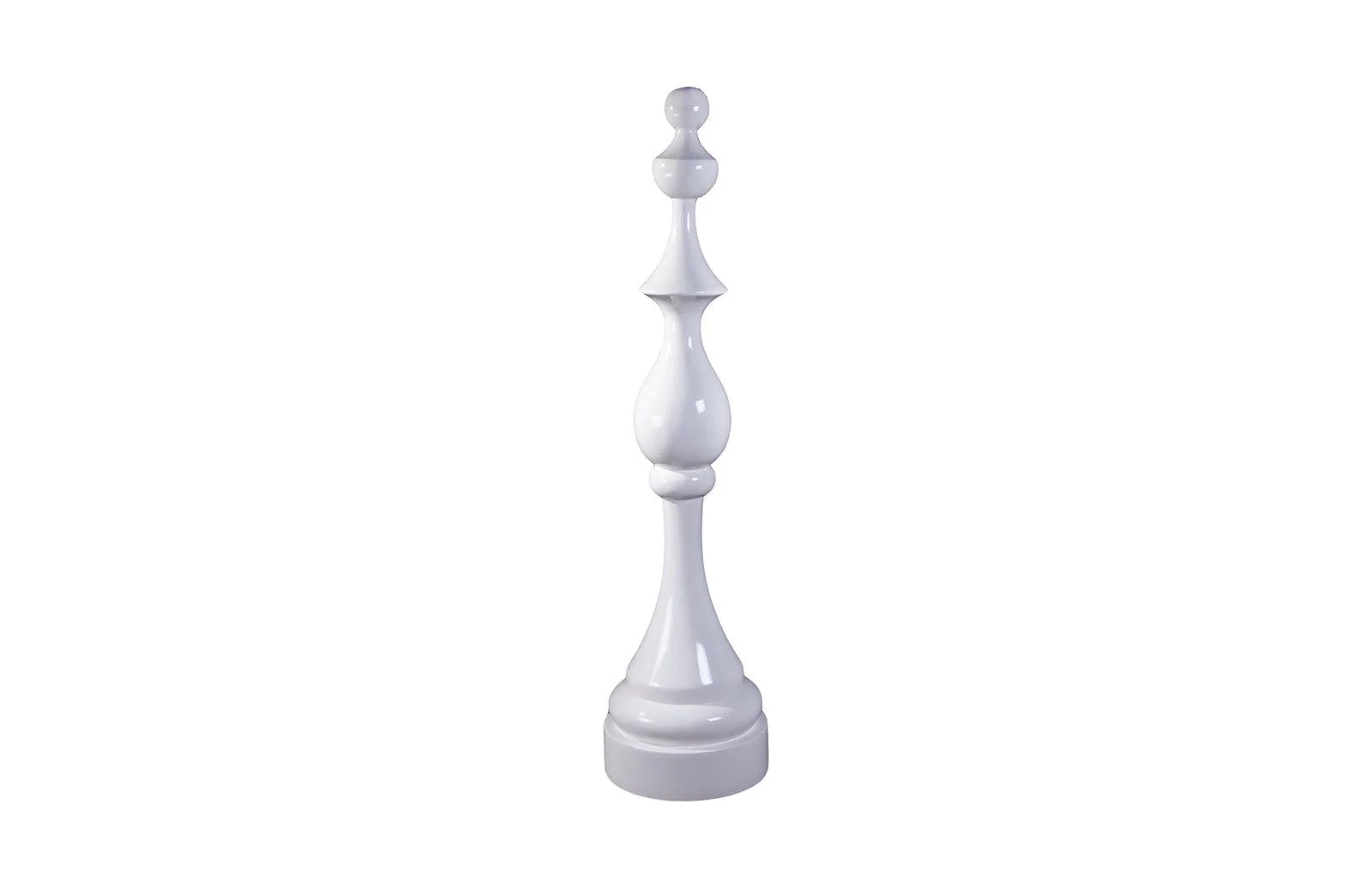 Check Mate Sculpture, White - Frankwebs