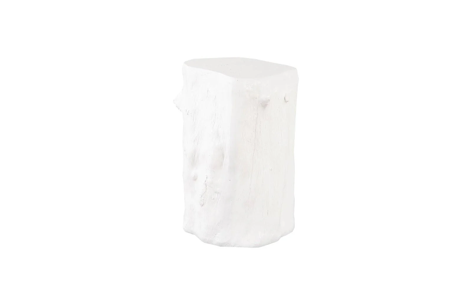 Log Stool, Gel Coat White, SM - Frankwebs