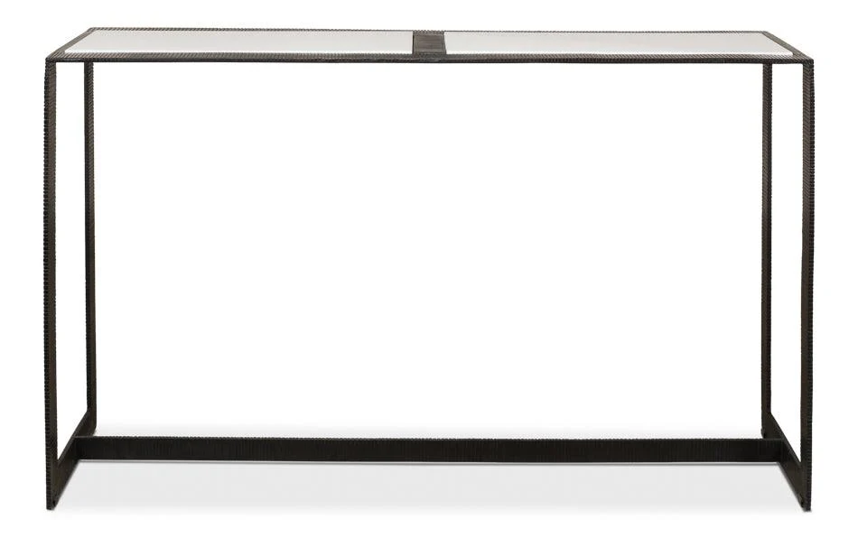 Ridged Iron Console Table - Large - Frankwebs