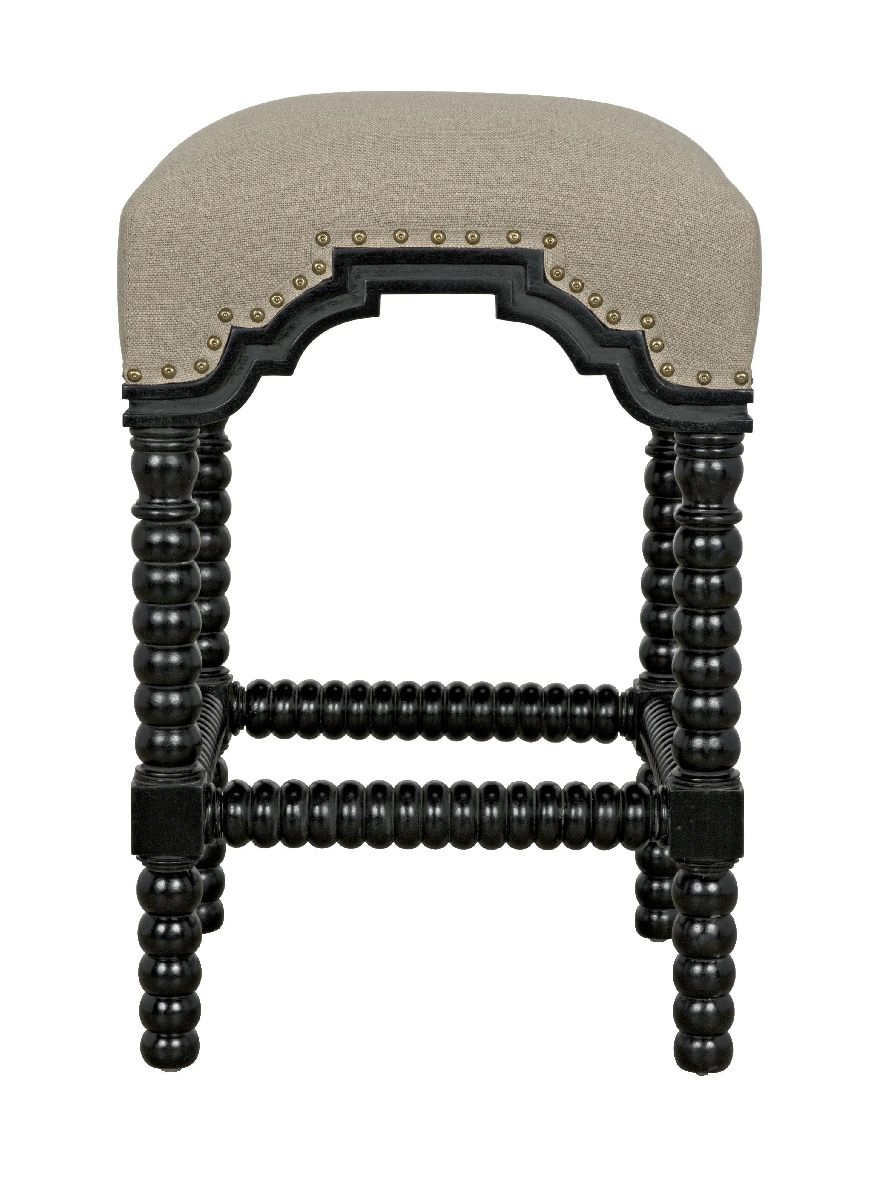 Abacus Counter Stool, Hand Rubbed Black - Frankwebs