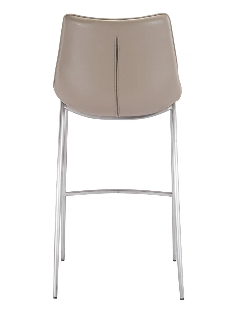 Magnus Bar Chair (Set of 2) Gray & Silver - Frankwebs