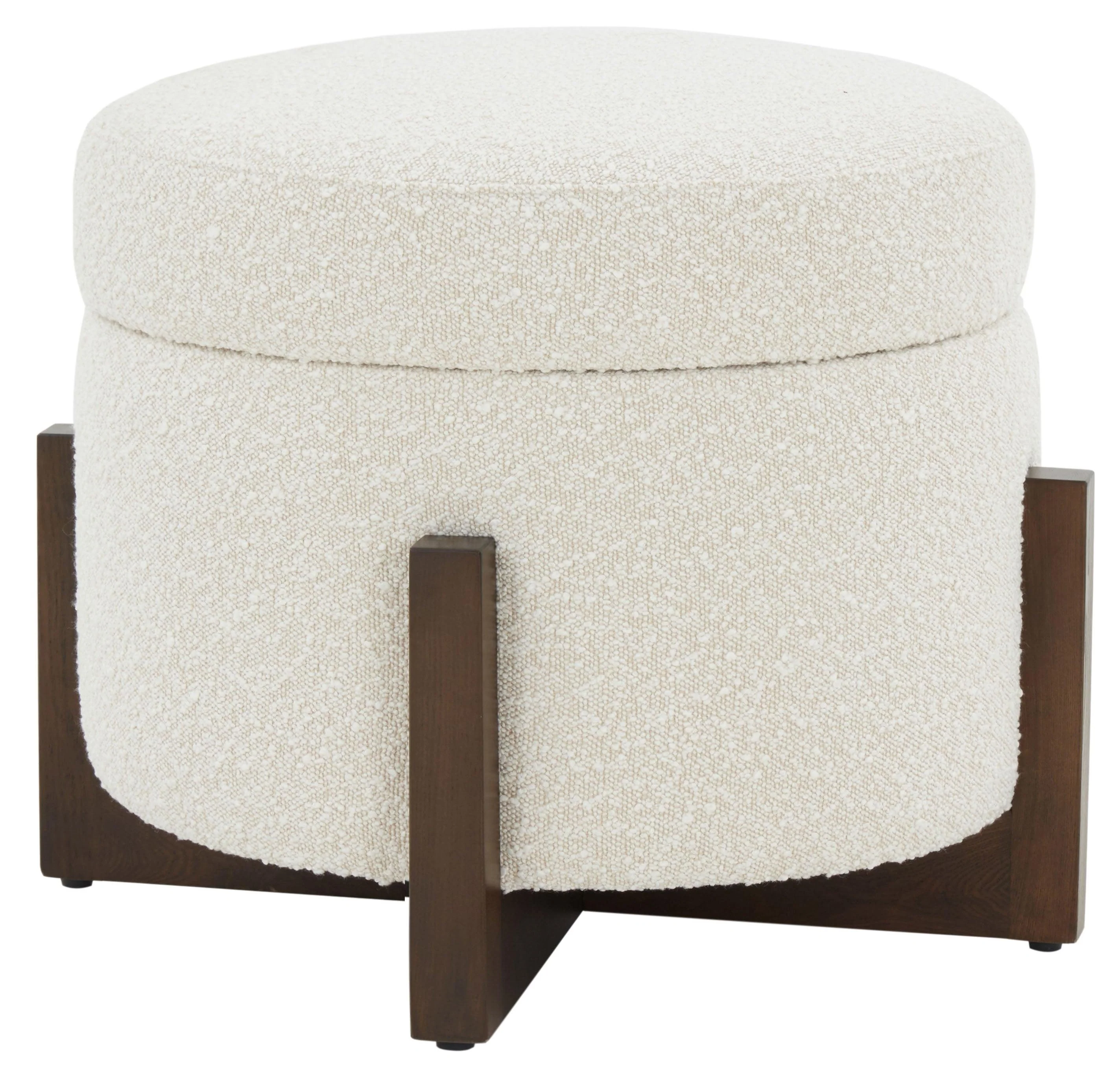 Danylyn Boucle Storage Ottoman - Frankwebs