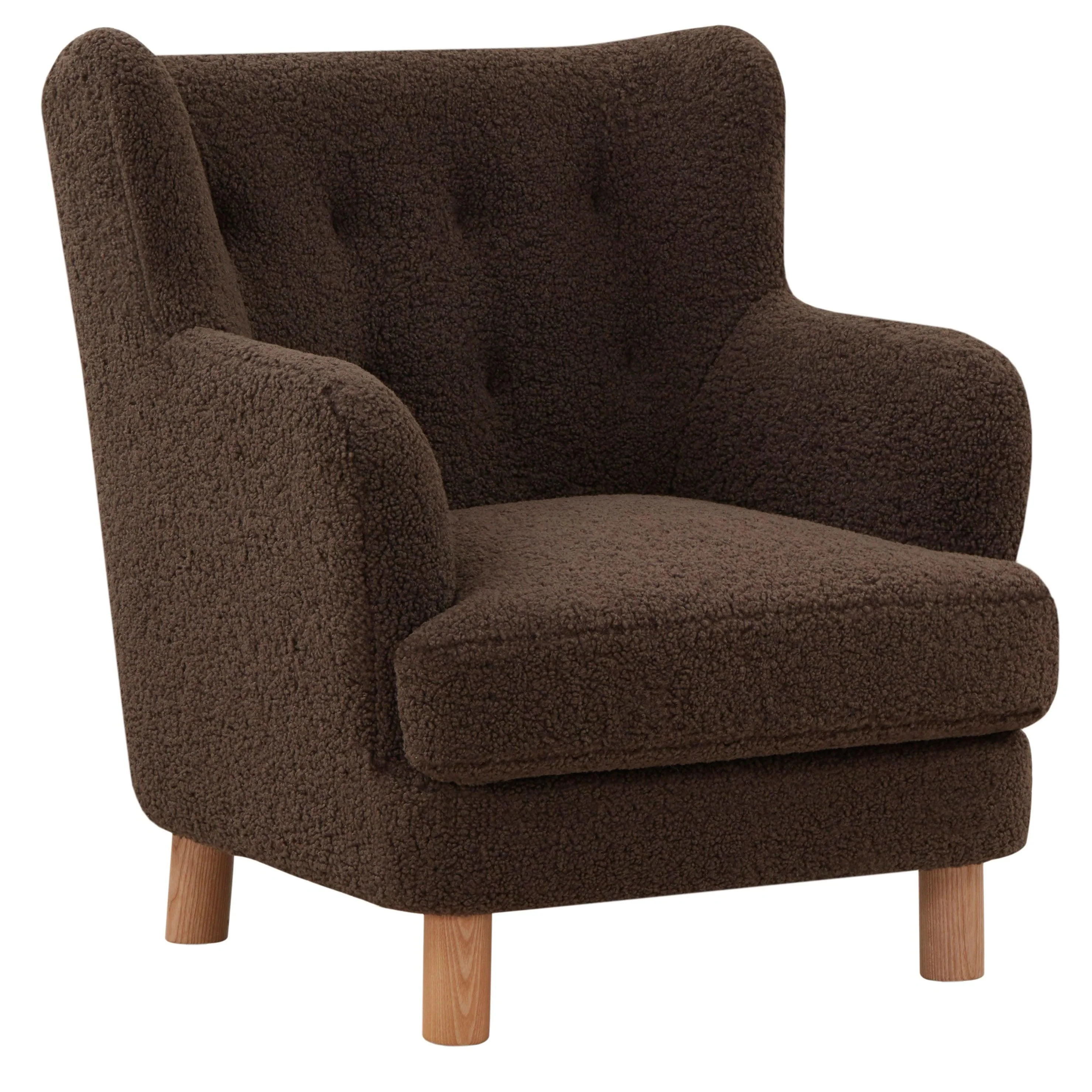 RAINIER WINGBACK TEDDY ACCENT CHAIR - Frankwebs