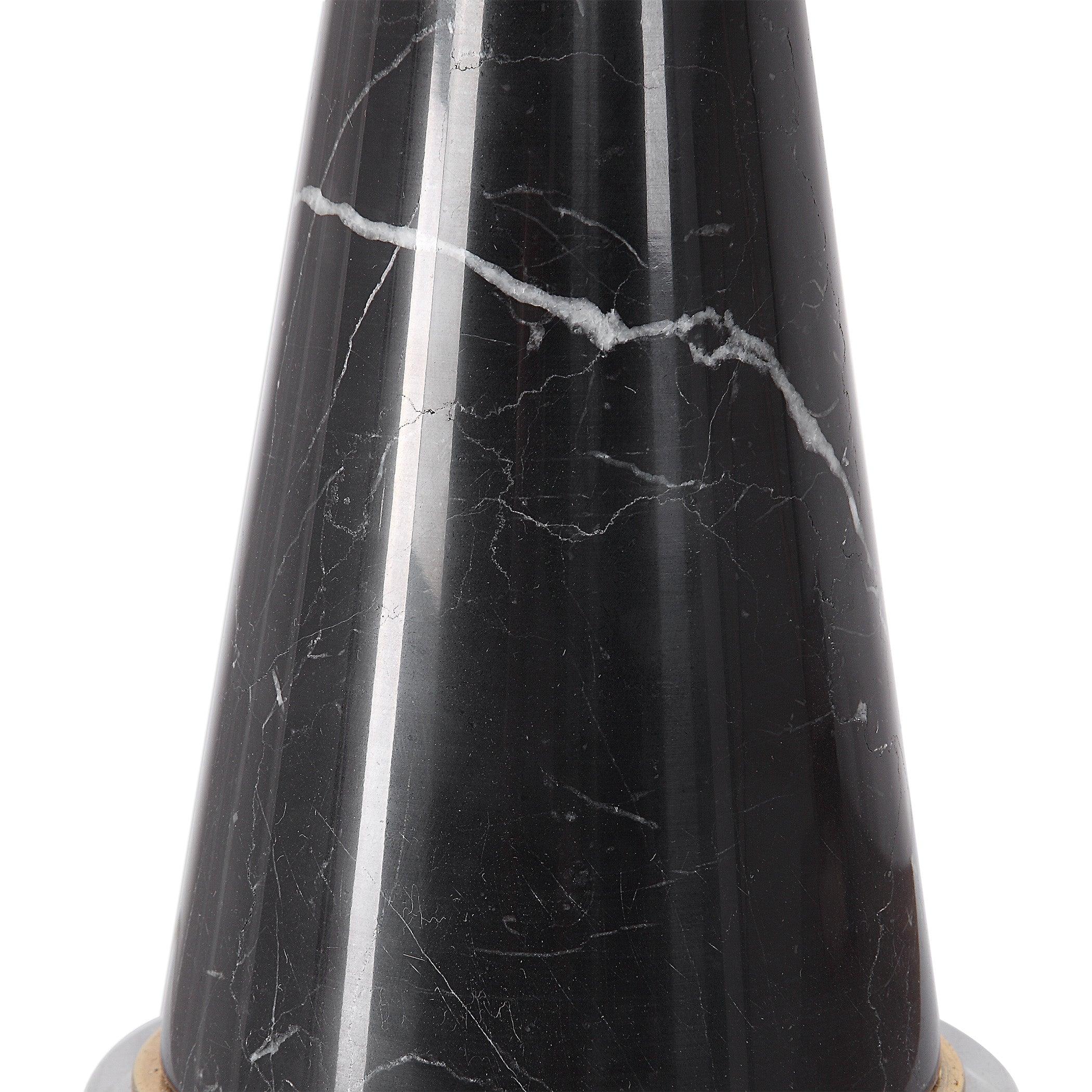 ALASTAIR BLACK MARBLE TABLE LAMP - Frankwebs