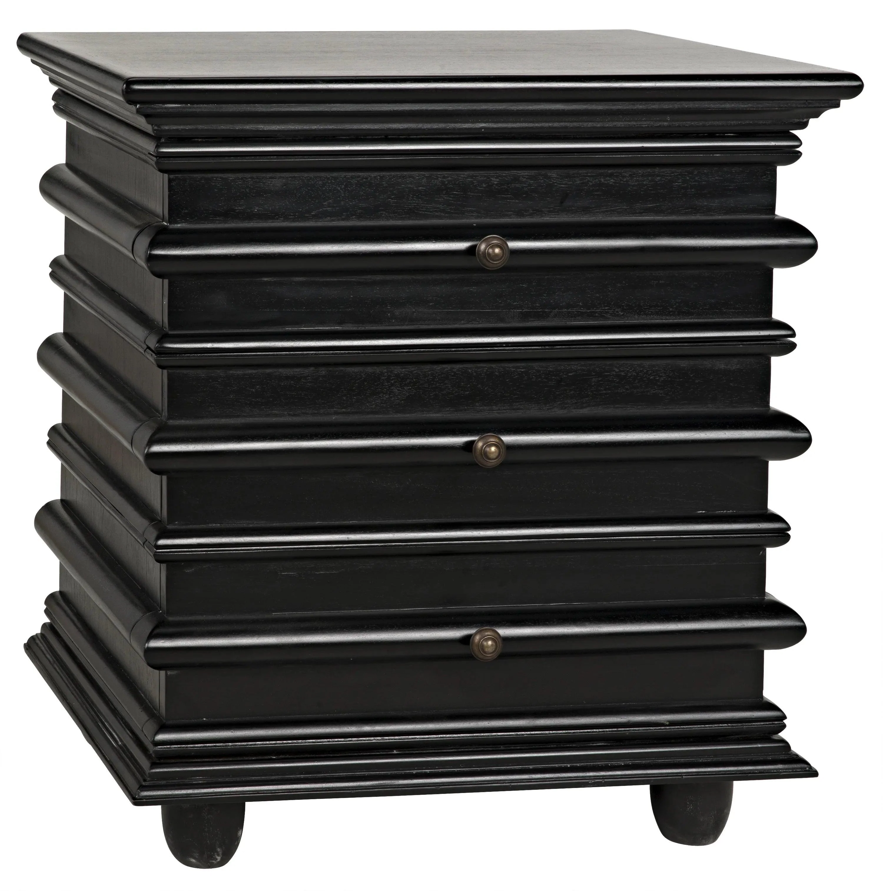 Ascona Side Table, Hand Rubbed Black - Frankwebs