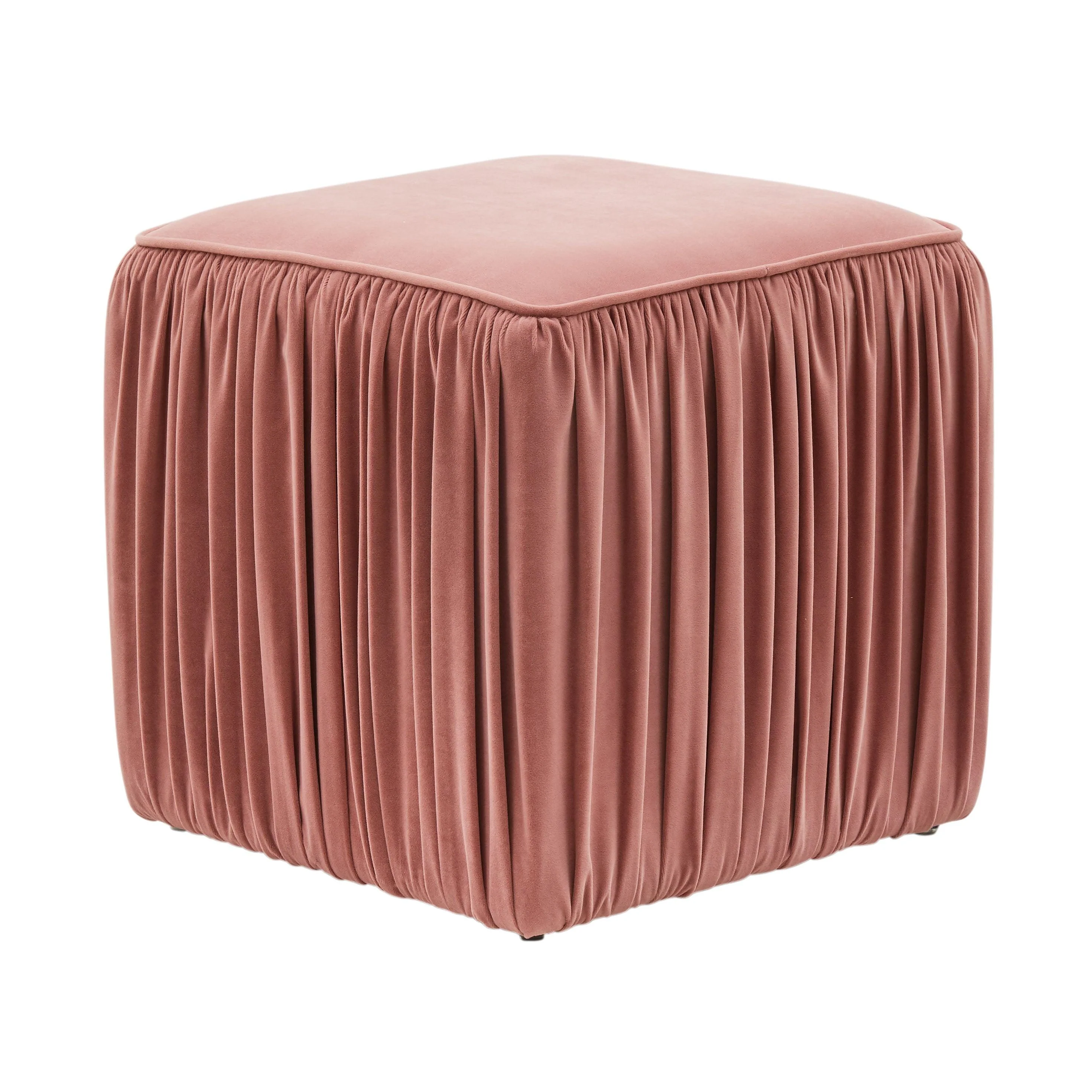 Morgan Mauve Pleated Ottoman - Frankwebs