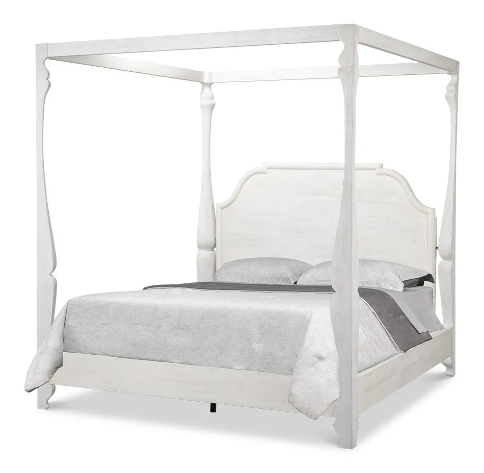 Madeline Bungalow Bed King Bungalow Wht - Frankwebs